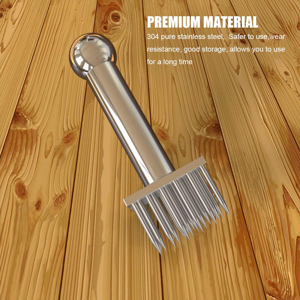 Kitchen Gadgets Heavy-Duty 28 Blades Stainless Steel Meat Tenderizer Needle Profession Kitchen Tools For Kitchen Cooking Tenderi