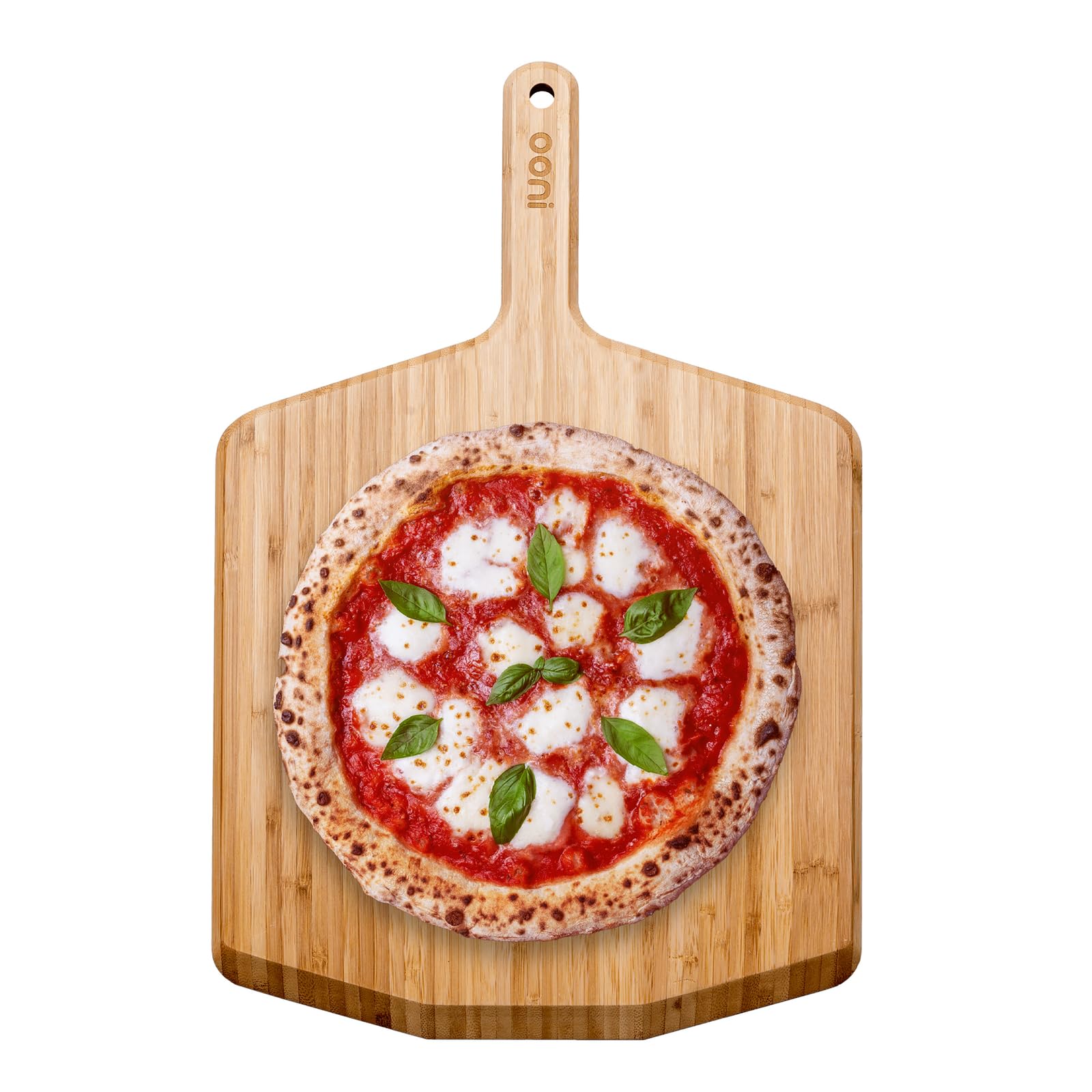 Ooni 14    Bamboo Pizza Peel - Lightweight Smooth Wooden Pizza Paddle And Serving Board - Ooni Outdoor Pizza Oven Accessories