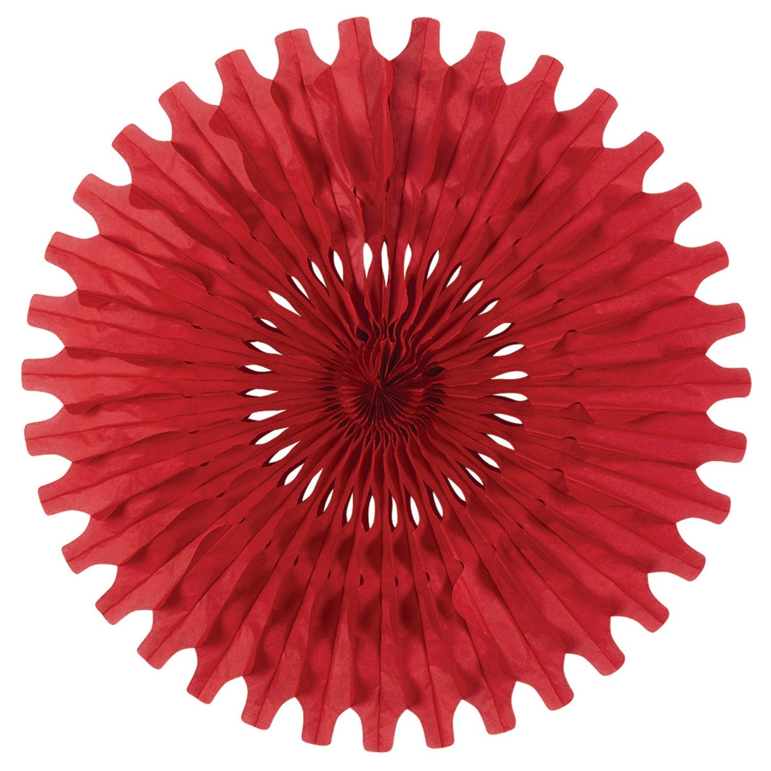 Tissue Fan (red) Party Accessory (1 count)