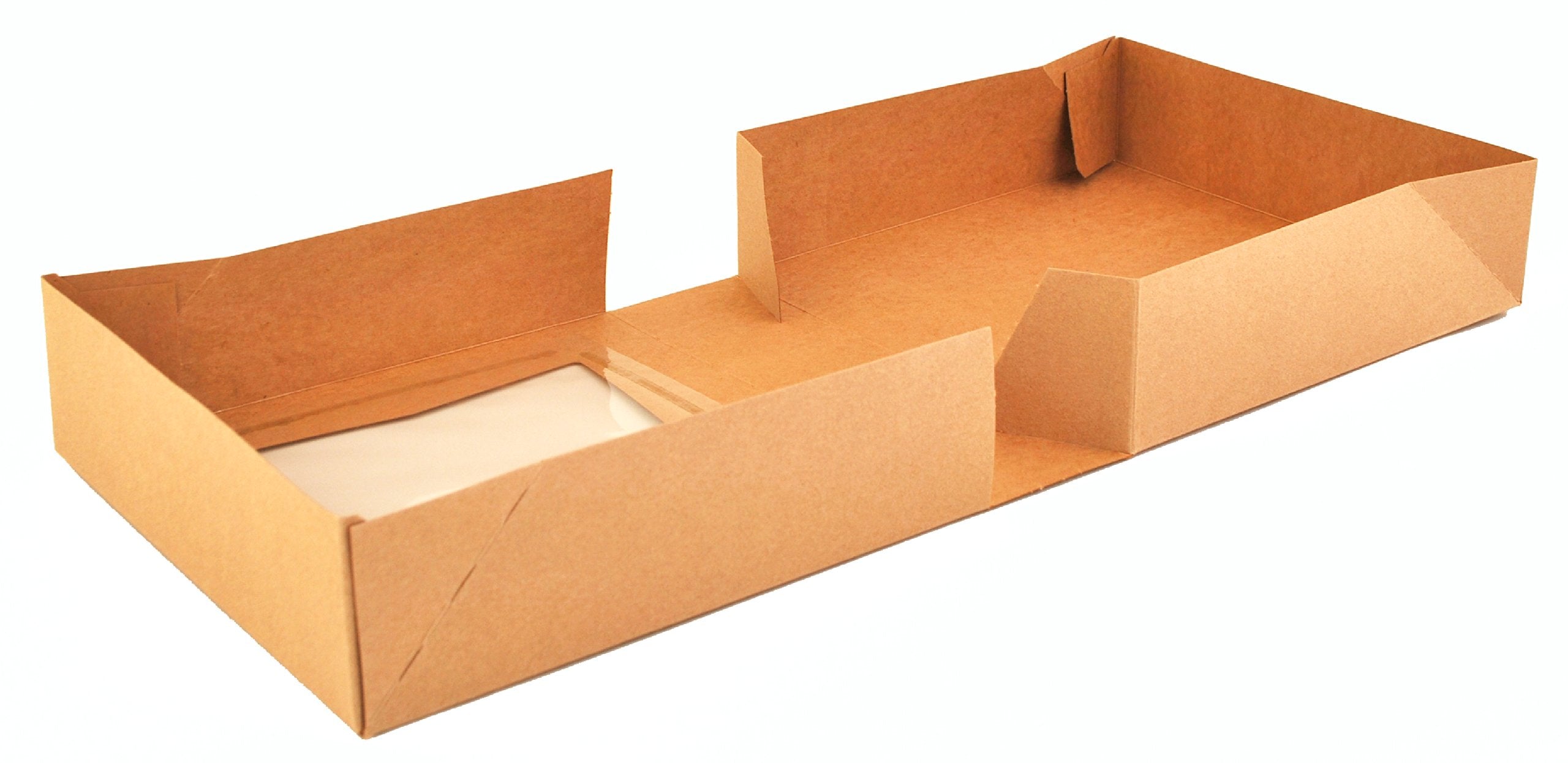 Sct Kraft Window Bakery Boxes, 9 X 9 X 2.5, Brown, Paper, 200/Carton