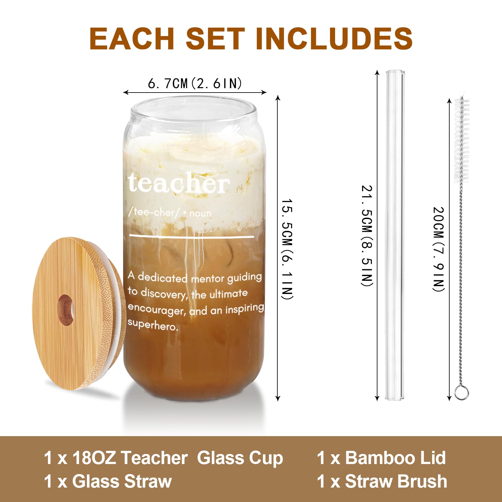 Anotion Teacher Gifts - Back To School Teacher Gifts Teacher Must Haves Teacher Tumbler Sock Teacher Appreciation Gifts Thank Yo
