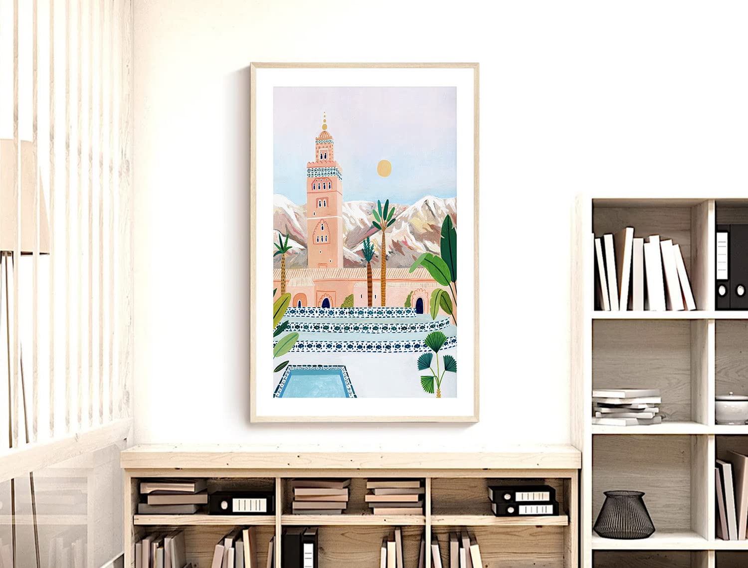 Nationcog Marrakech Art Print, Morocco Art Print, Marrakech Poster, Travel Print, Travel Poster, Moroccan Decor, Housewarming Gi