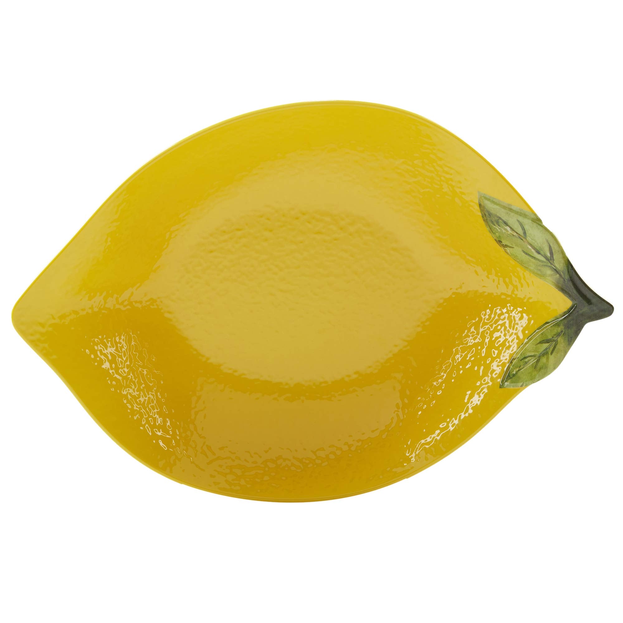 Certified International Zest 3-D Lemon 2 Pc Melamine Hostess Serving Set, Multicolor