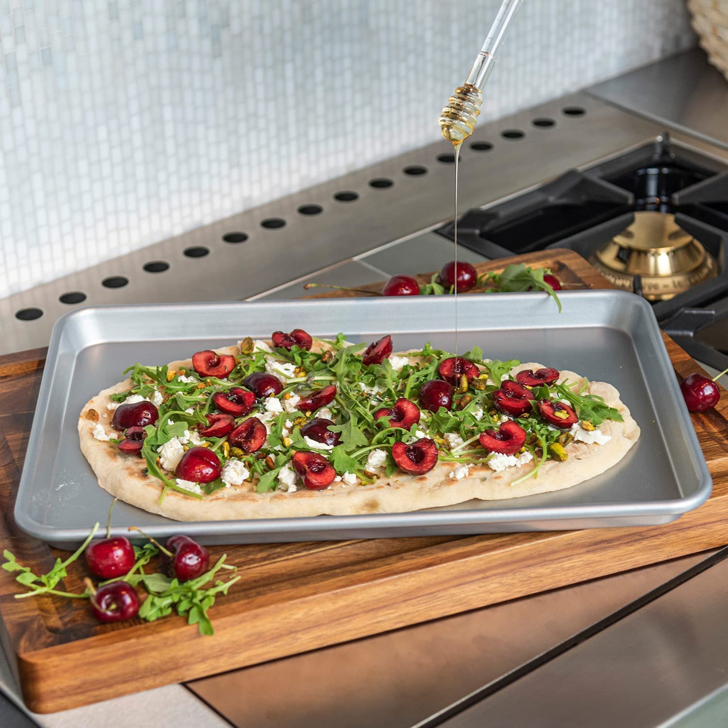 Viking Culinary Aluminized Nonstick Baking Sheet, 15 Inch, Dishwasher Safe