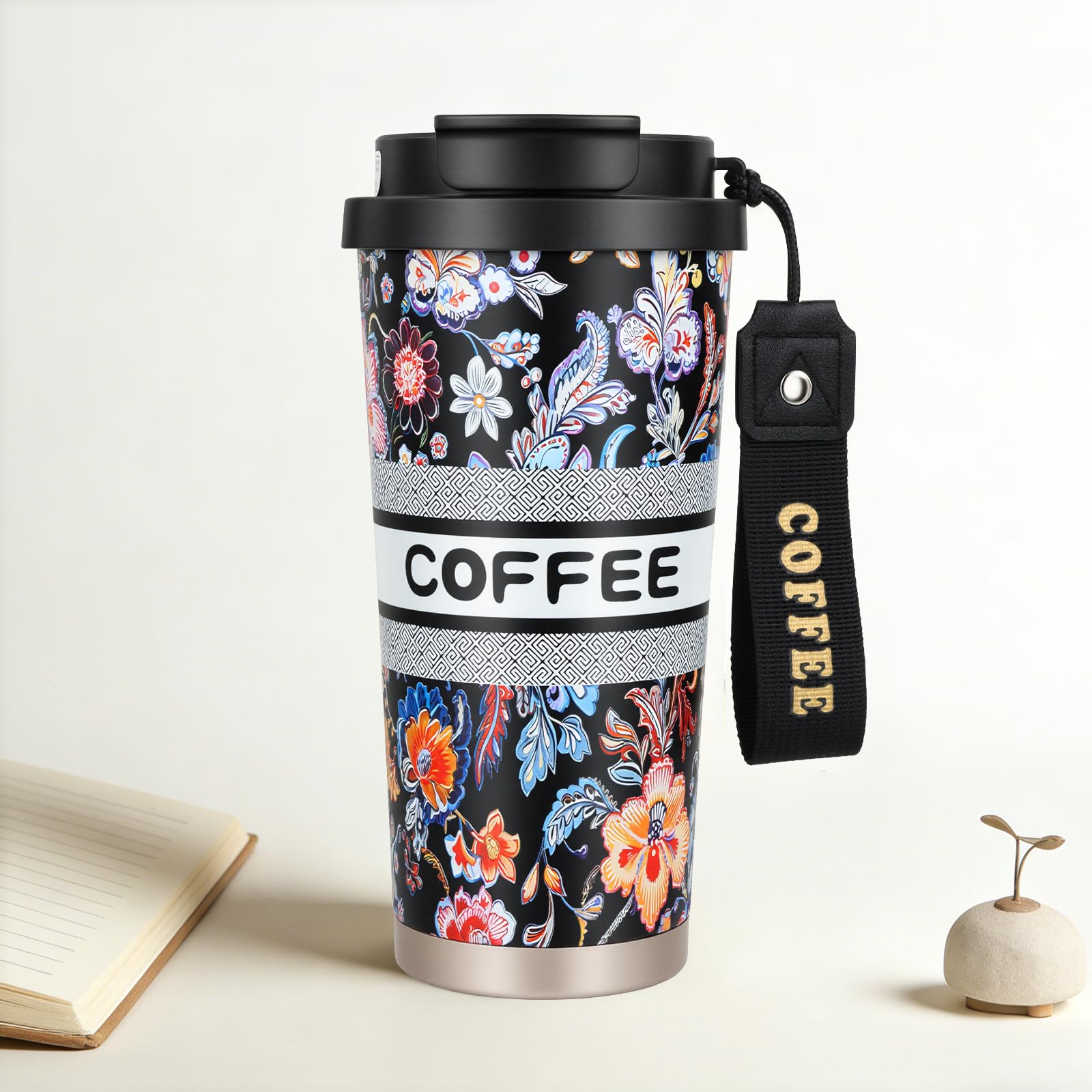 Stainless steel insulated Tumbler Portable leakproof coffee mug 18oz sports water Bottle suitable for car cup holder BPAfree i