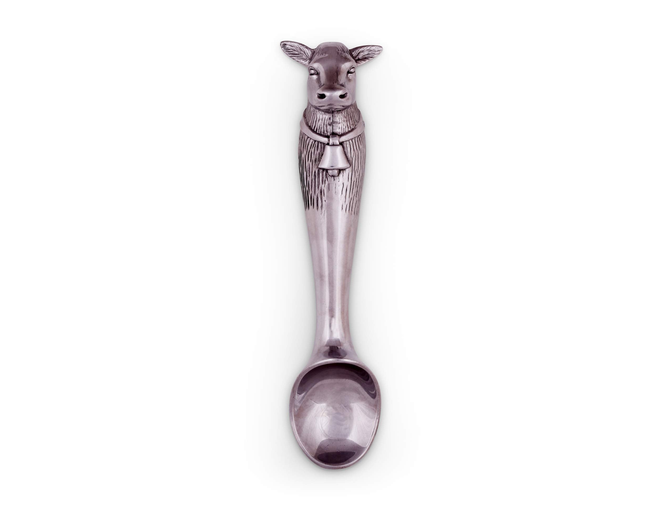Arthur Court Designs Aluminum Cow Ice Cream Scoop 10 Inch Long