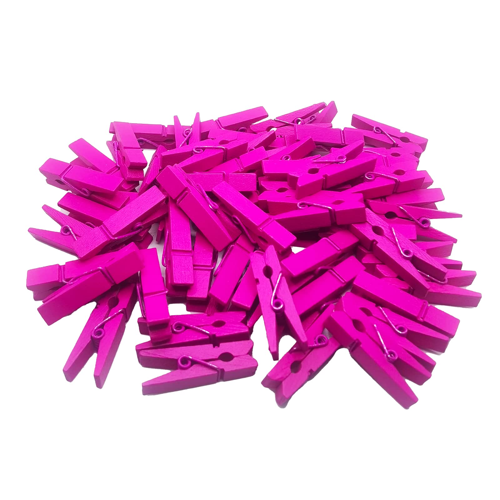 Mippein 100Pcs Sturdy Mini Small Tiny Wooden Red Clothespins For Dry Laundry On Clothesline, Bag Clips, Crafts, Photos, Home, Sc