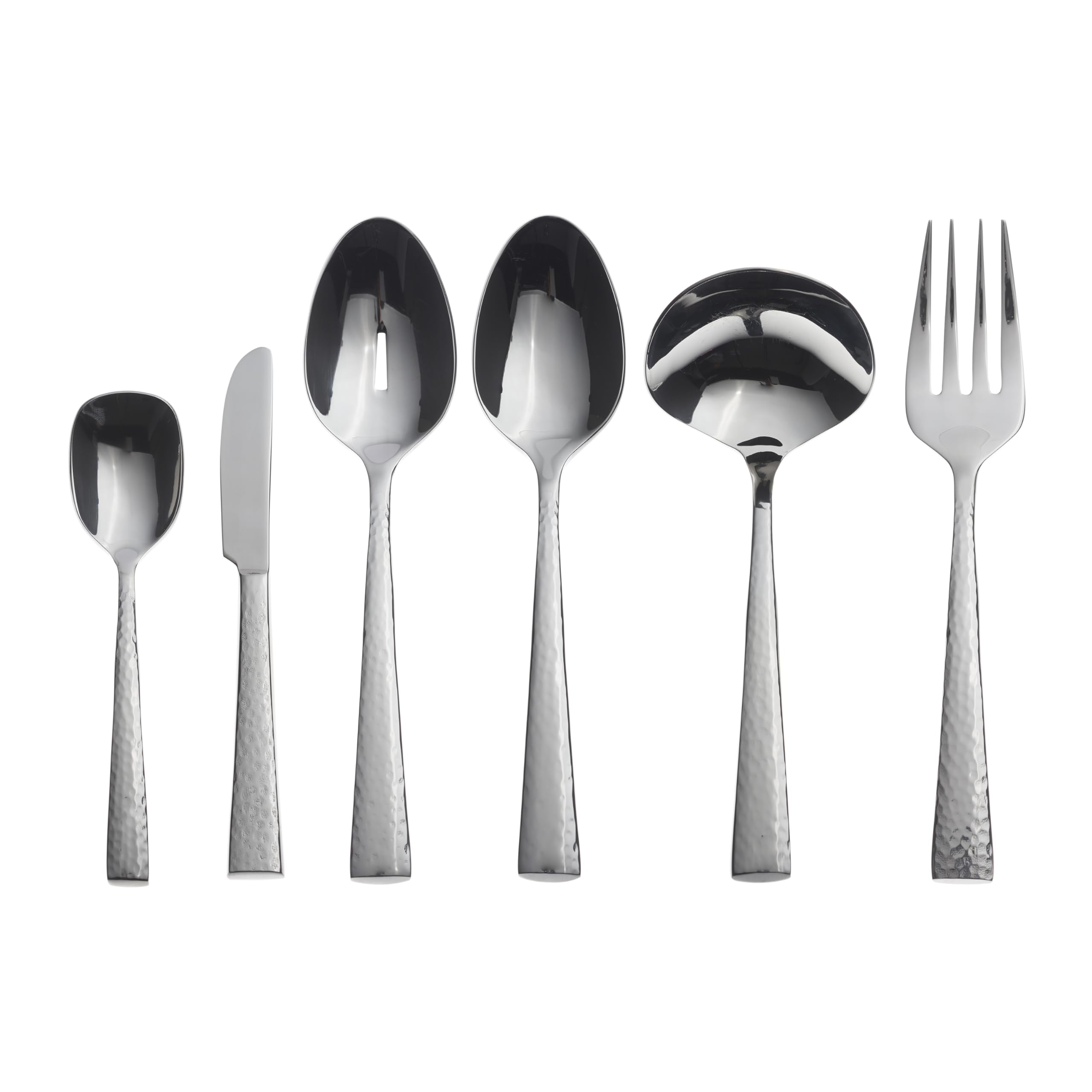 Oneida Cabria 6 Piece Fine Flatware Serve Set, 1.15 Lb, Metallic