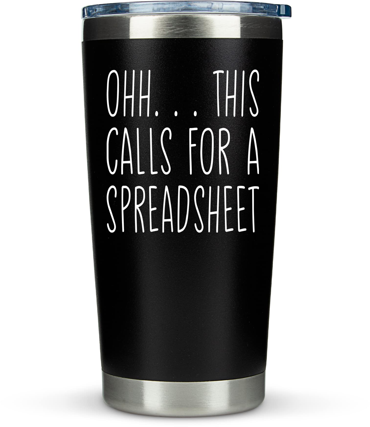 Klubi Accountant Gifts Spreadsheet Mug - 20Oz Tumbler Coffee Mug Oh This Calls For A Spreadsheet Funny Gift For Accounting, Boss