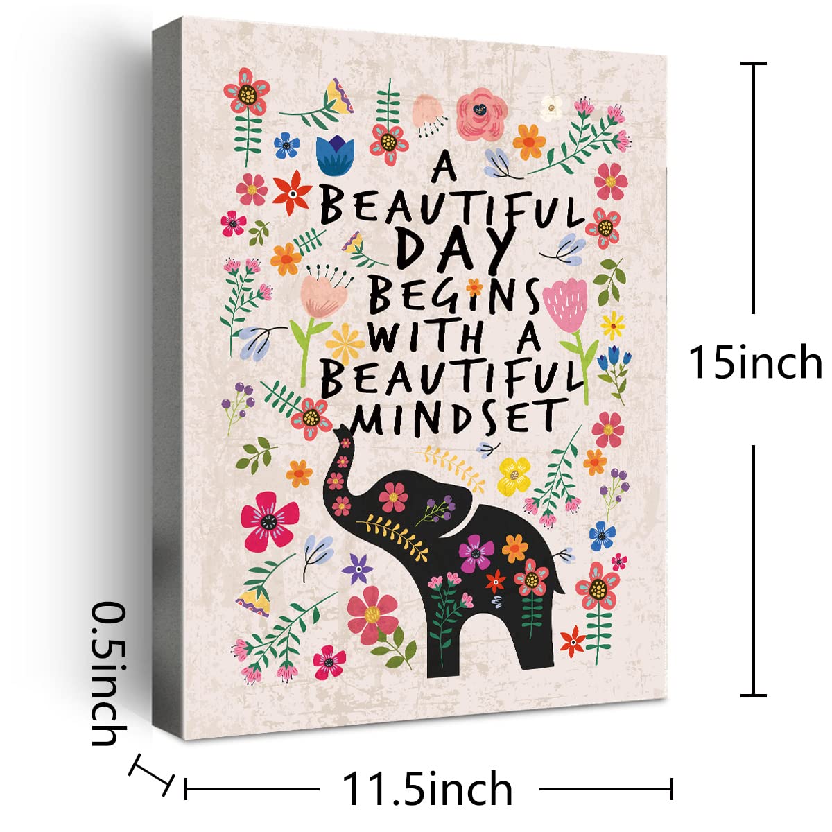 Inspirational Quotes Motto Framed Canvas Wall Art Gifts For Women Girls Friends Sister,Motivational Canvas Prints Framed Wall Ar