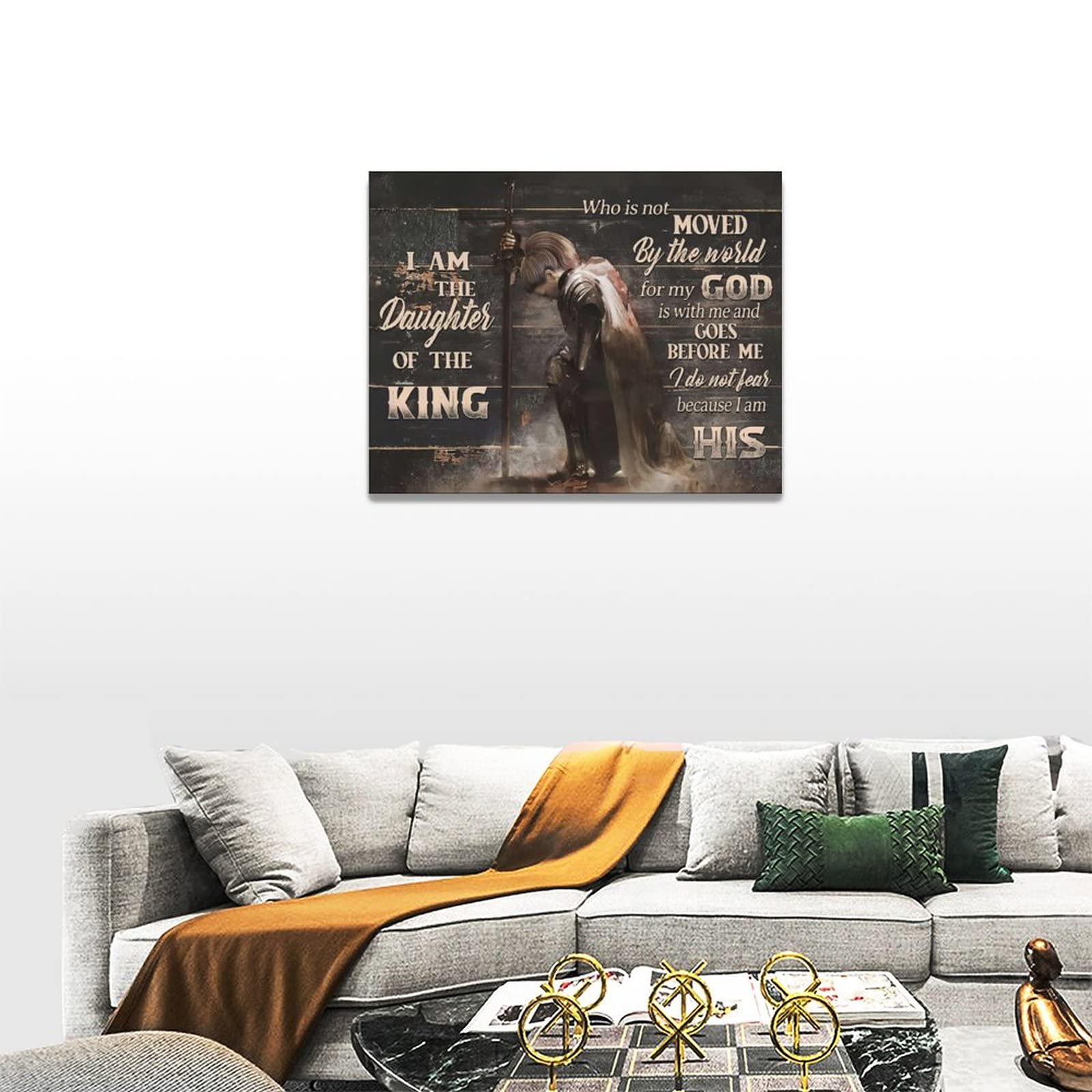 Taimeng Warrior Motivational Wall Art Scripture Bible Verses Pictures Christian Decor For Women Girls Quotes Canvas Prints Paint