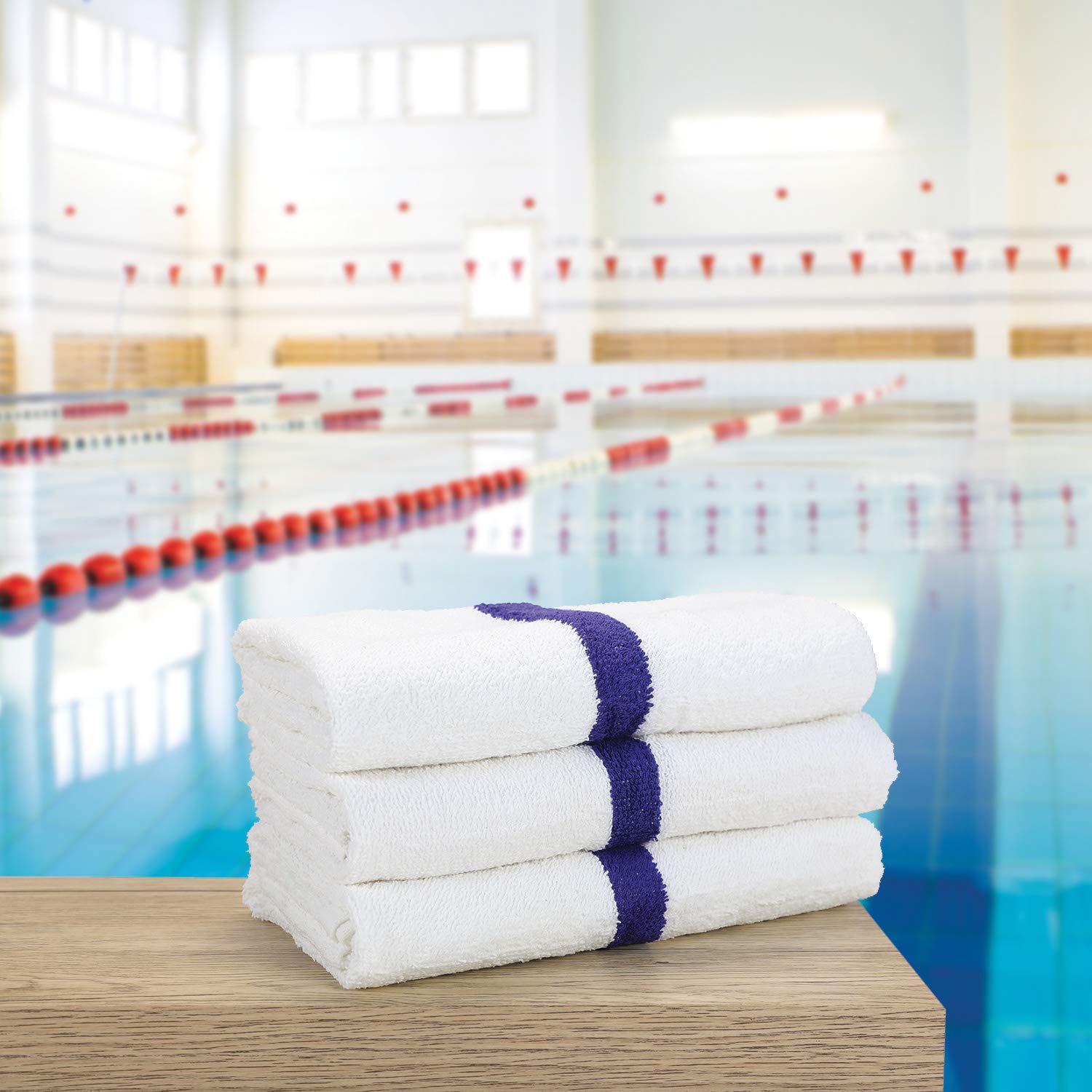 Arkwright White Bath Gym Towel - Pack Of 6 - Bulk 100% Cotton Soft Quick Dry Sweat Absorbent Hotel Quality Towels For Workout, B