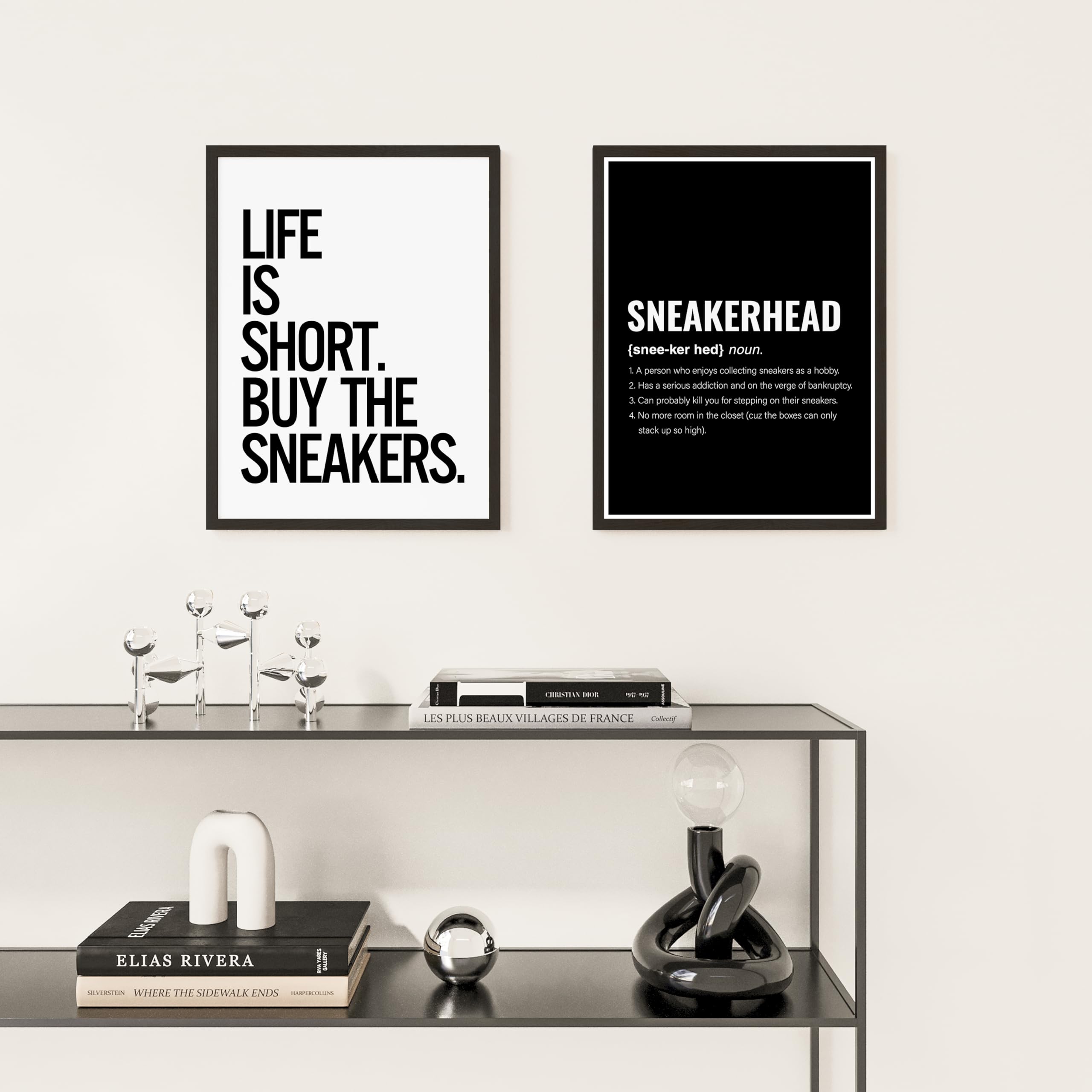 Excool Club Hypebeast Sneaker Poster - Sneakerhead Room Decor, Hypebeast Room Decor, Sneaker Head Things Wall Art, Cool Jordan S