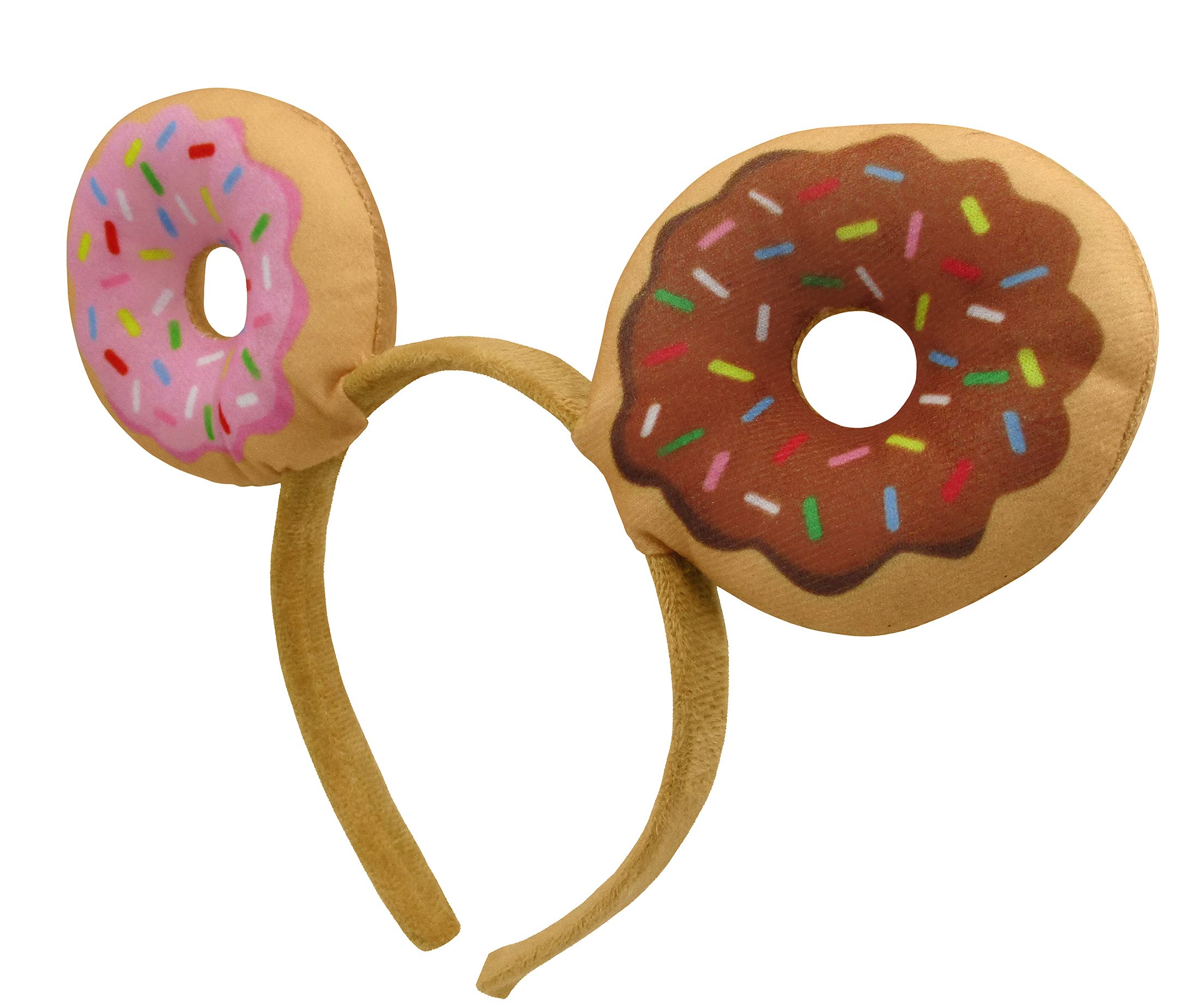 Nicky Bigs Novelties Unisex Adults Donut Food Costume Headband - Doughnut Party Favors  One Size