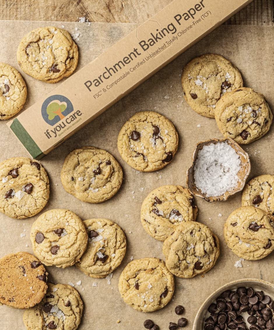 If You Care Parchment Baking Paper Sheets,Roll 70 Sq Ft Roll, Unbleached, Chlorine Free, Greaseproof, Silicone Coated, Standard