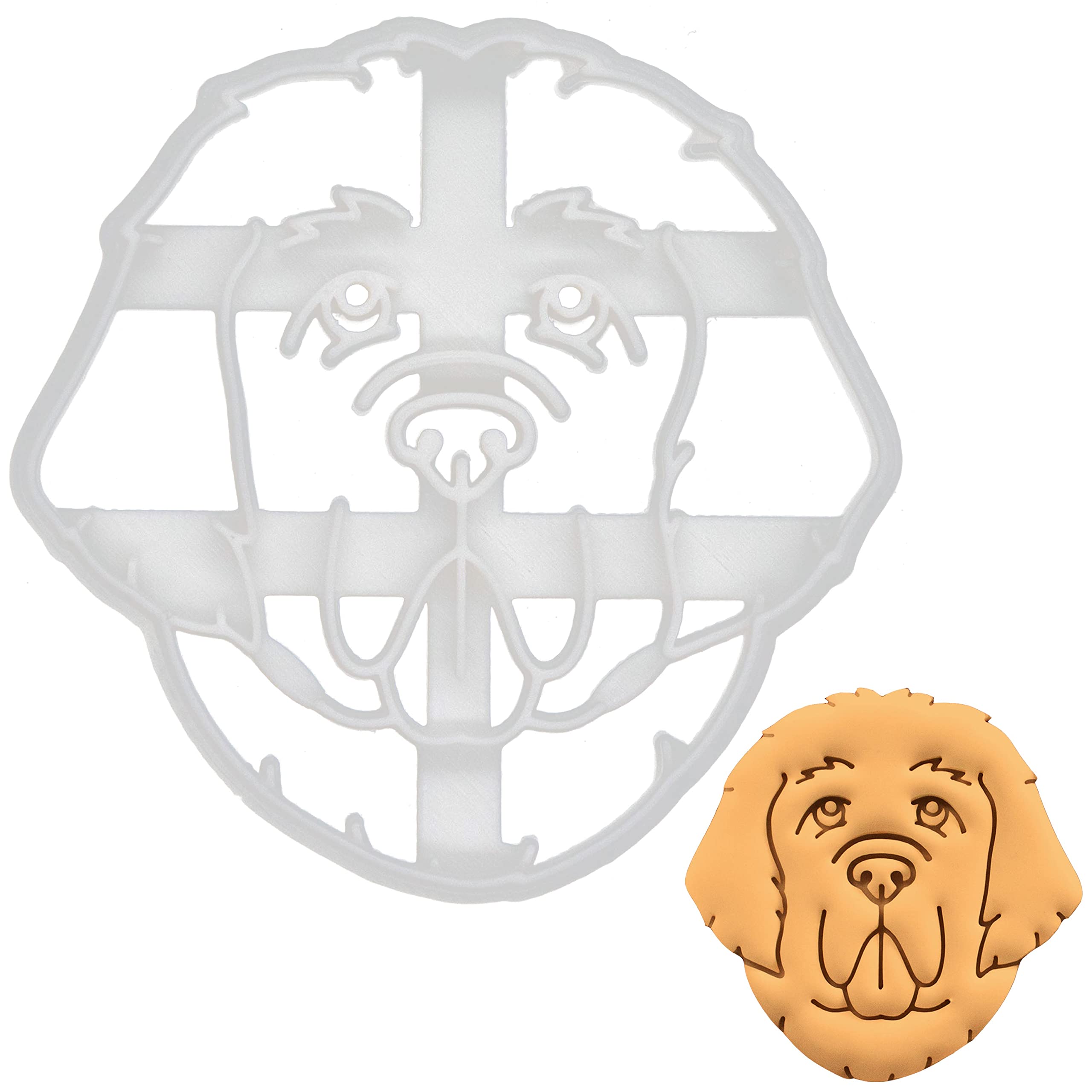Newfoundland Dog Face Cookie Cutter, 1 Piece - Bakerlogy