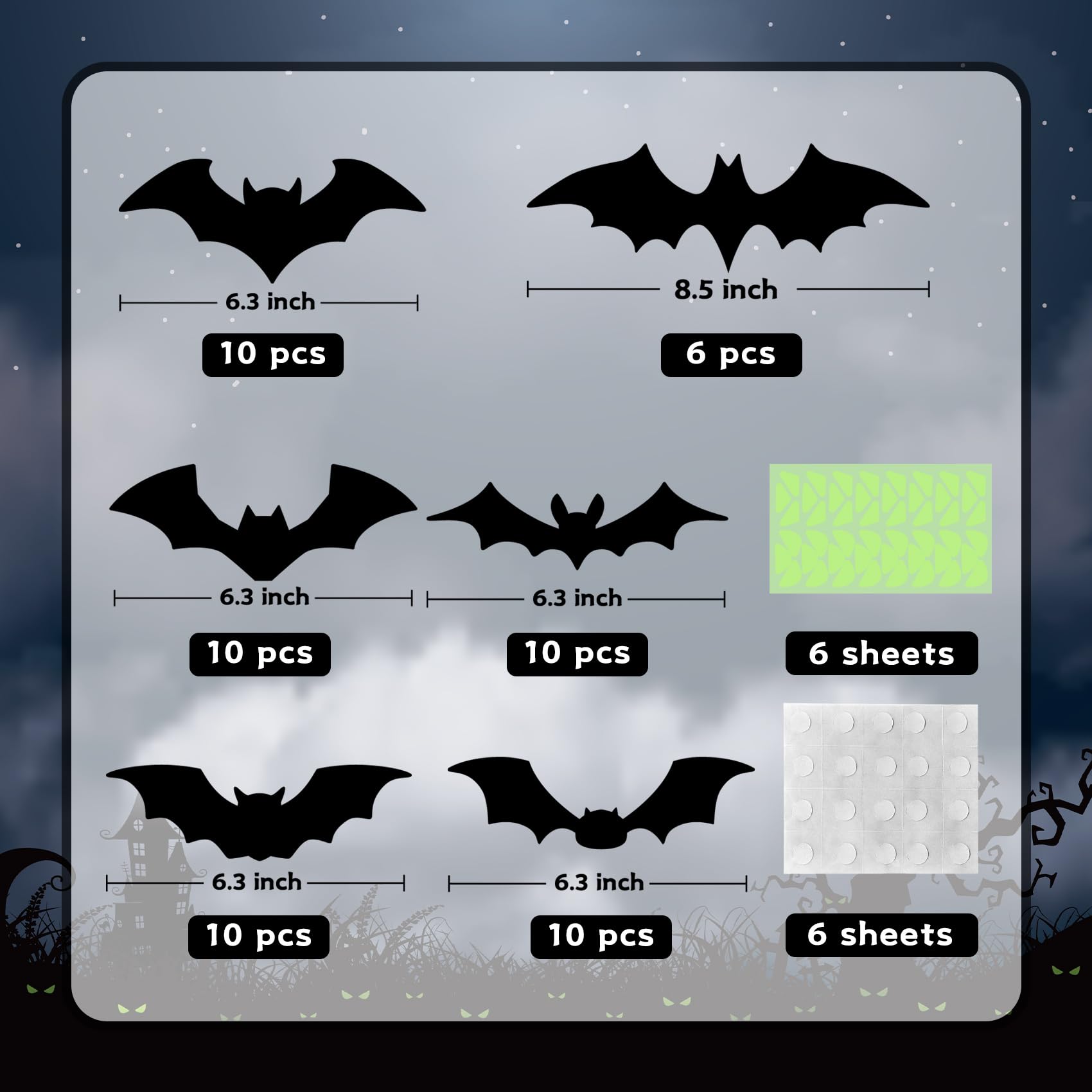 Halloween Decorations Indoor - Bats Halloween Decorations Plastic Spooky Scary Creepy 3D Bats For Halloween Party Bathroom Kitch