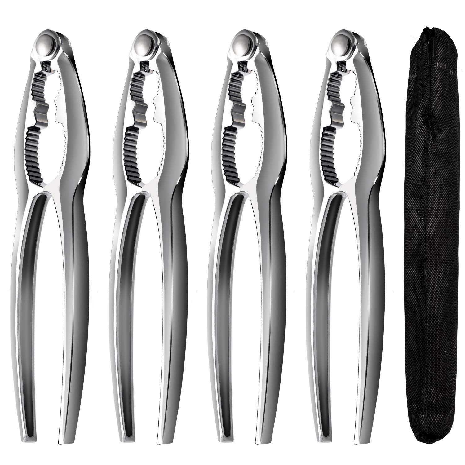 Crab Leg Crackers And Tools Shellfish Crab Claw Cracker Seafood Lobster Crackers And Tools, 4 Pack Nut Crackers For Crab Legs