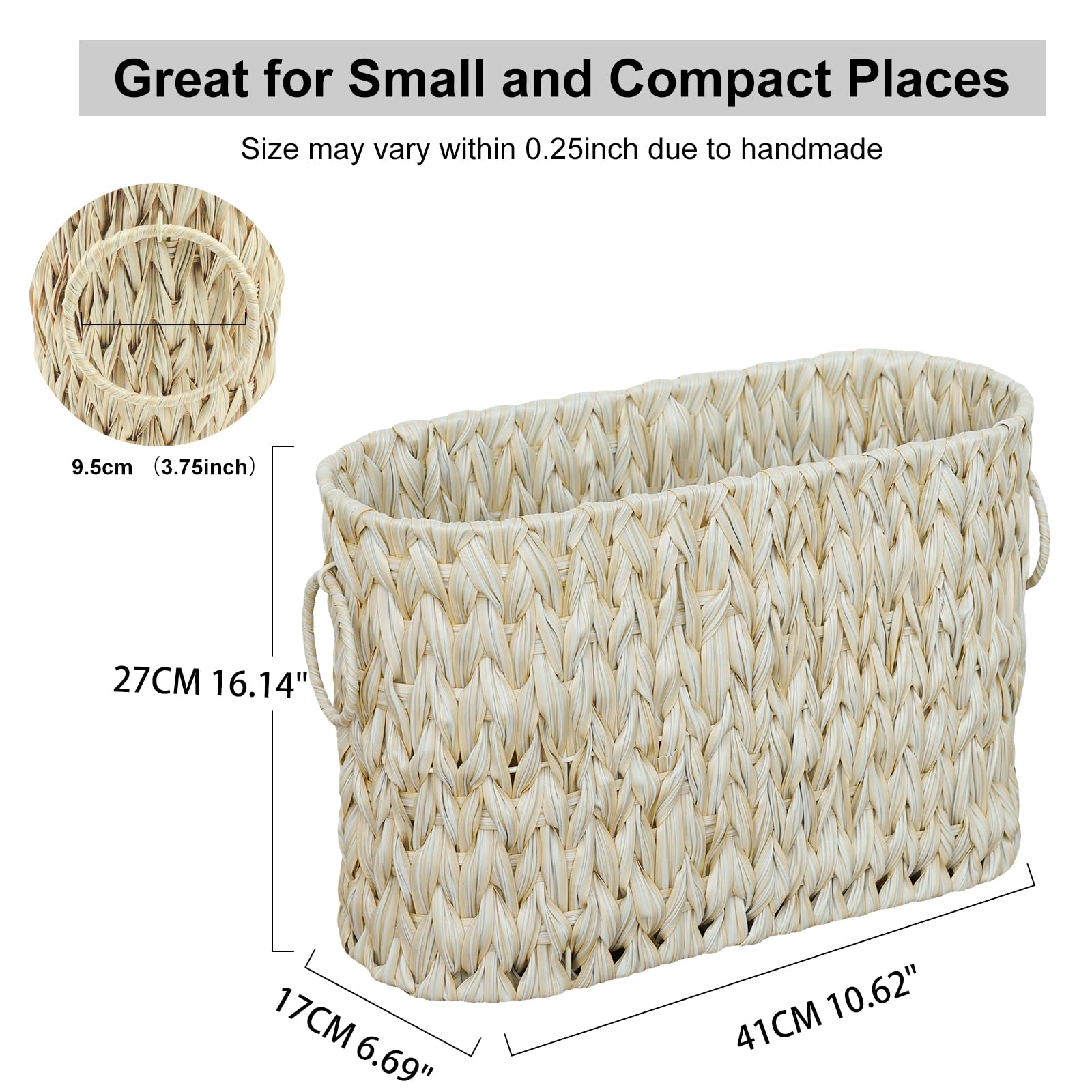 Coeusy Toilet Paper Storage,Toilet Paper Basket For Bathroom Storage,Toilet Paper Holder Stand,Toilet Paper Organizer For 6 Mage