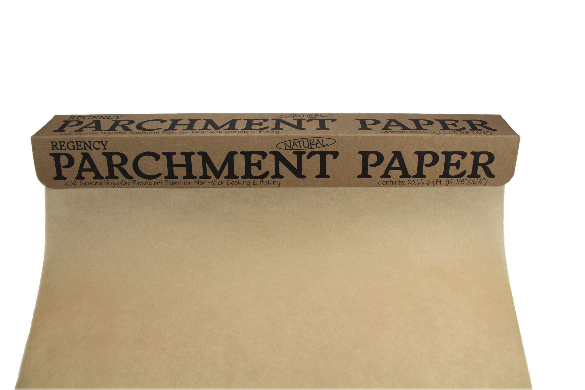 Regency Wraps Parchment Paper Roll For Non-Stick Cooking And Baking, Greaseproof, Natural, 20Ft (Pack Of 1)