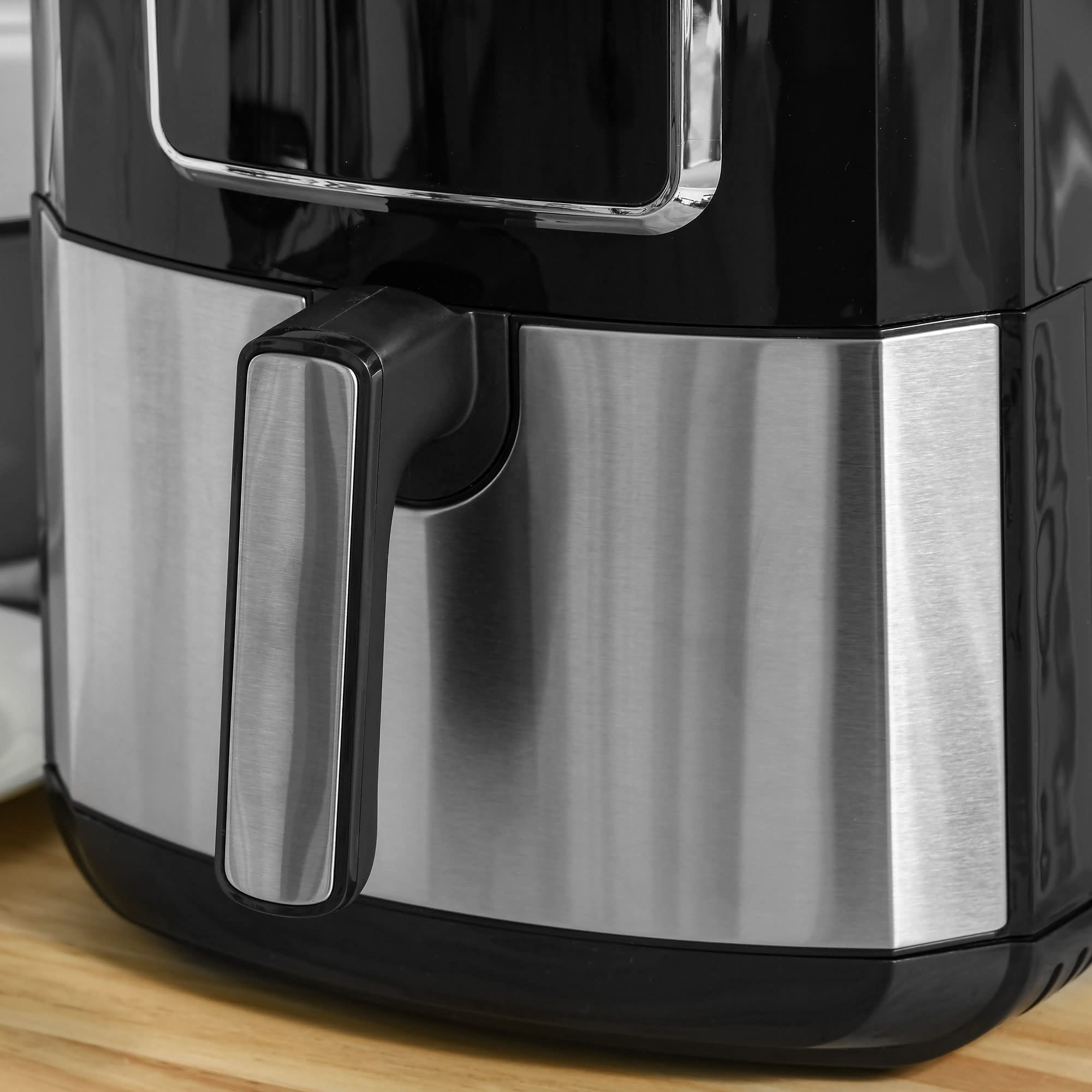 Homcom Air Fryer, 1700W 69 Quart Air Fryers Oven With Digital Display, 360A Air Circulation, Adjustable Temperature, Timer And N