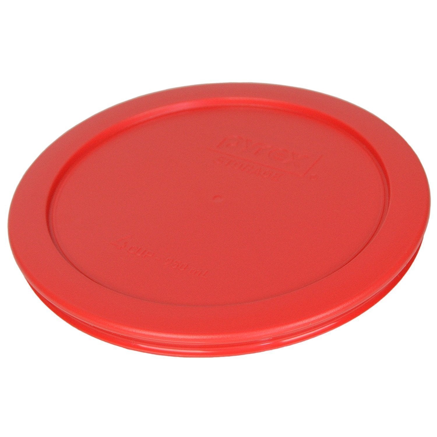 Pyrex 7201-Pc 4-Cup Red Plastic Food Storage Lid, Made In Usa - 6 Pack