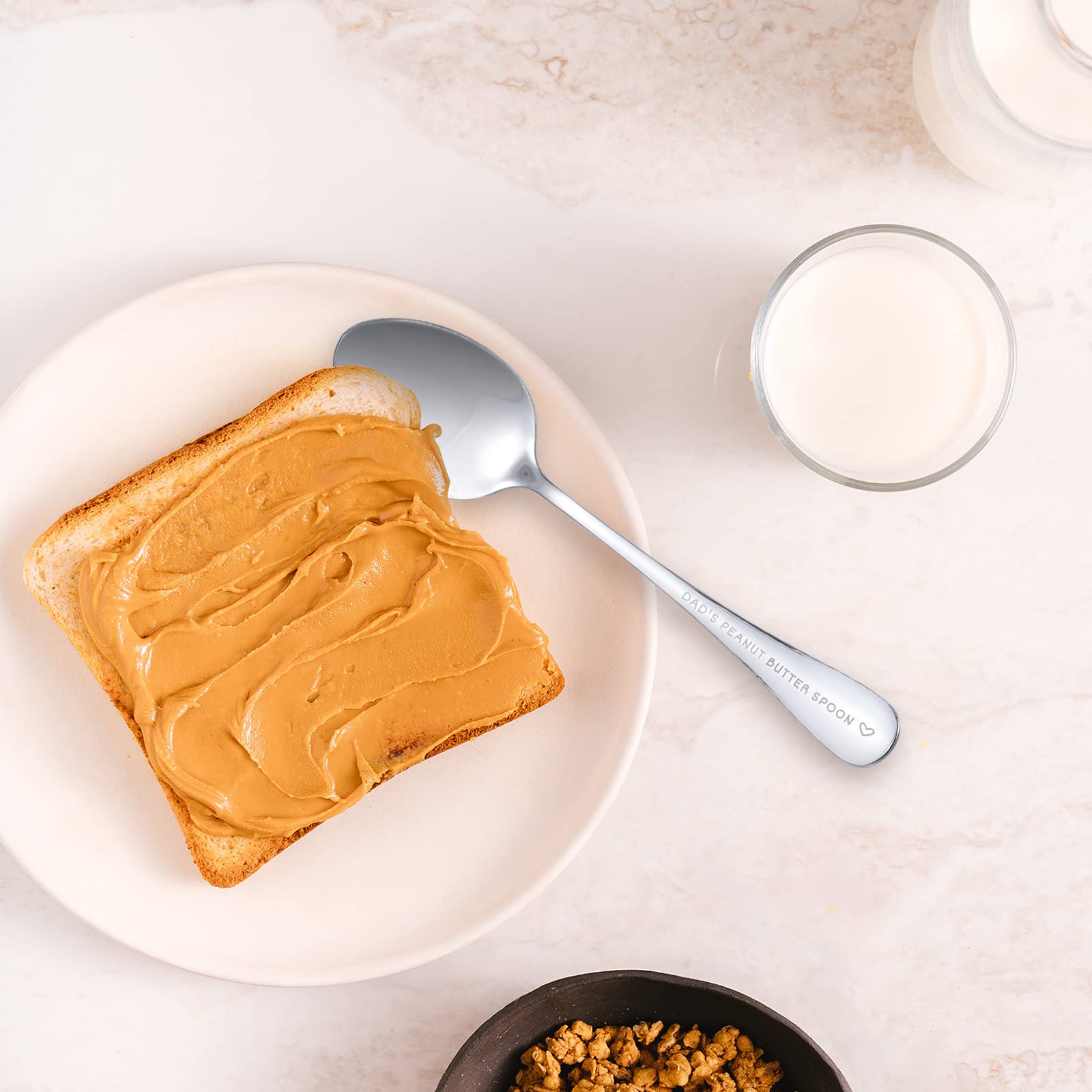 Fathers Day Gift From Wife Daughter Son Dads Peanut Butter Spoon Emotional Dad Gifts Practical Gifts For Dad Unique Birthday Gif