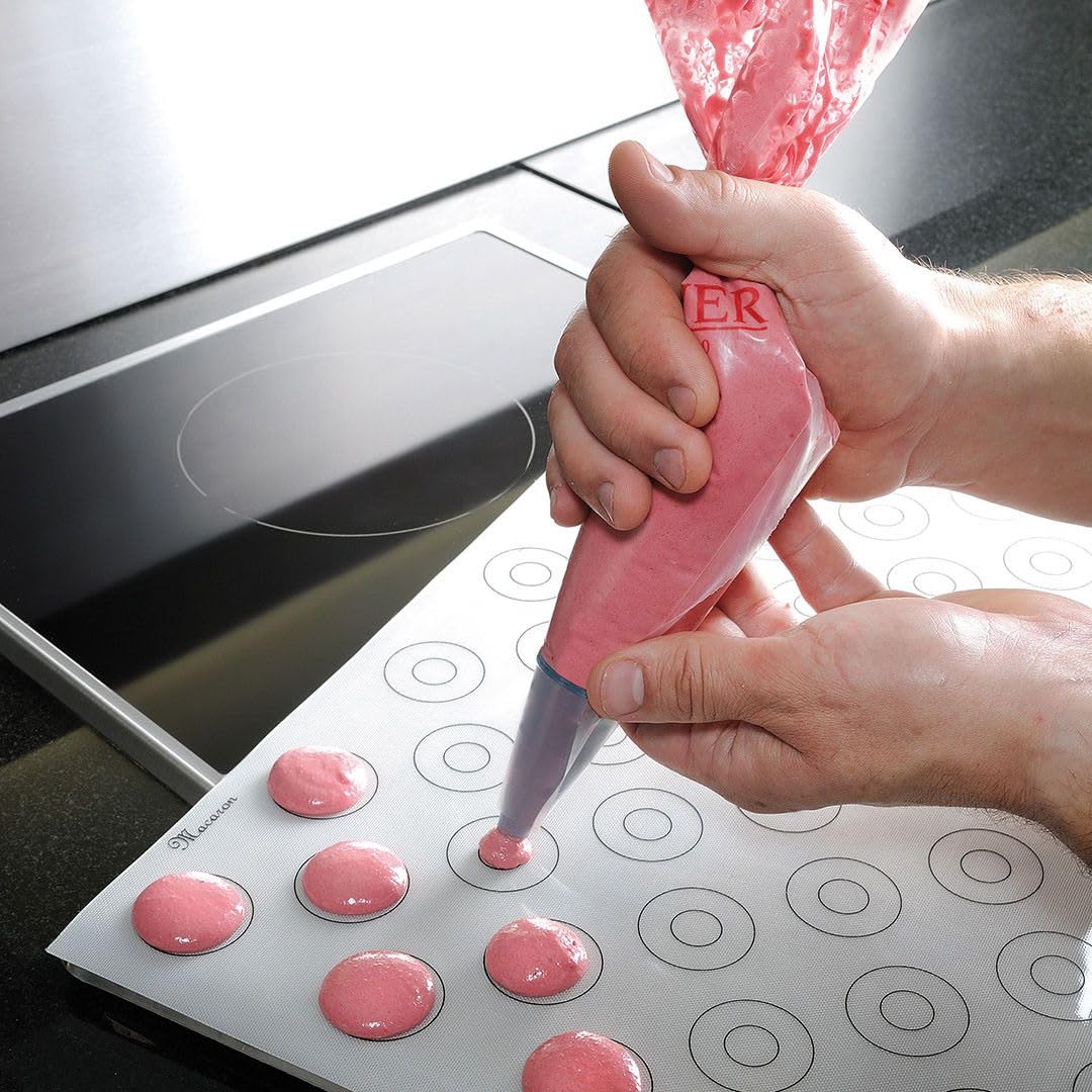 De Buyer Macaron Silicone Baking Mat - 15.75    X 11.75    - Perfect For Macarons & Cookies - Nonstick & Easy To Clean