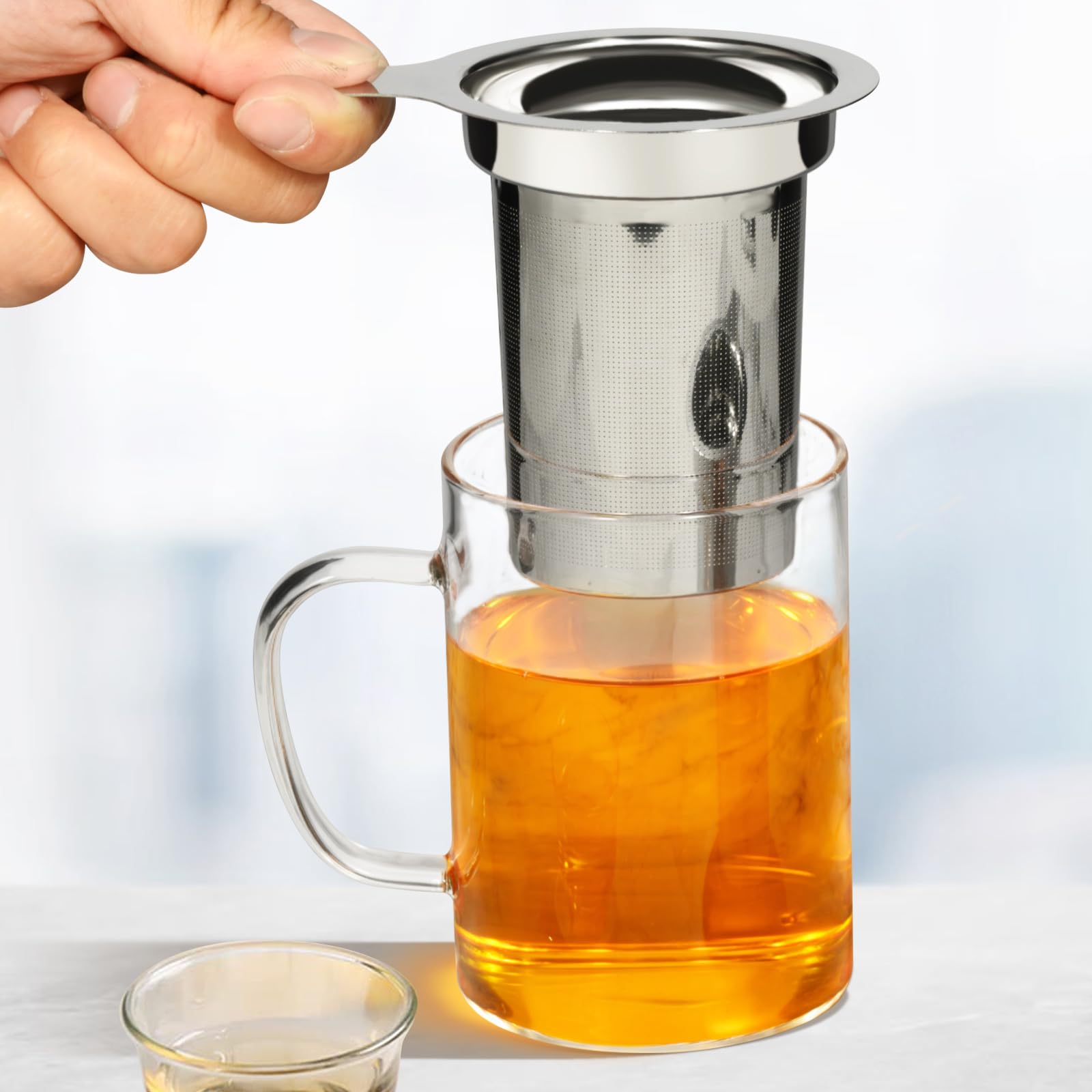 Paracity Tea Infuser For Loose Leaf Tea, Loose Leaf Tea Infuser With Handles, Tea Strainer Extra Fine 18/8 Stainless Steel, Tea