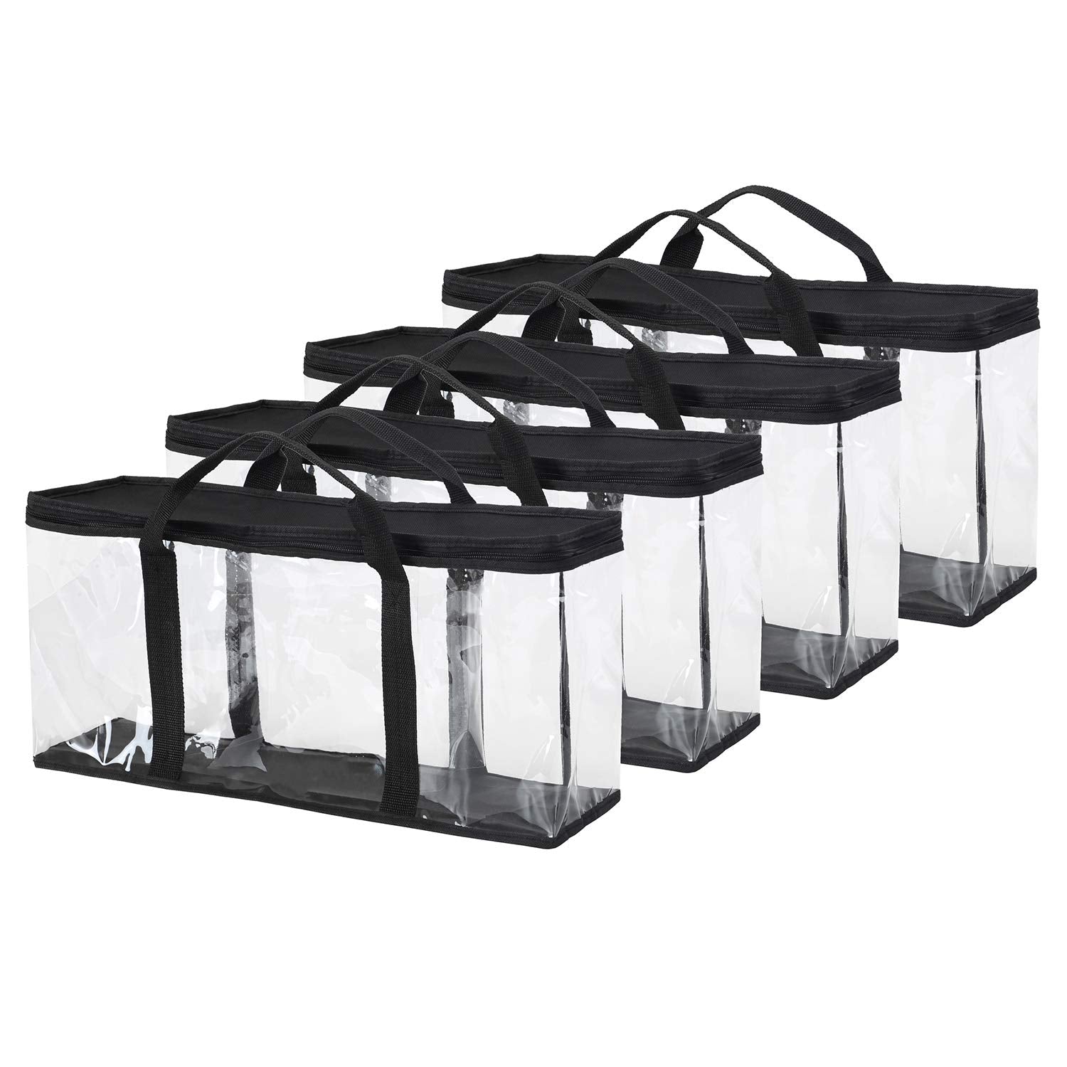 Fasmov 4 Pack Vhs Storage Bag Hold Up To 60 Large Vhs Tapes (15 Each Bag)