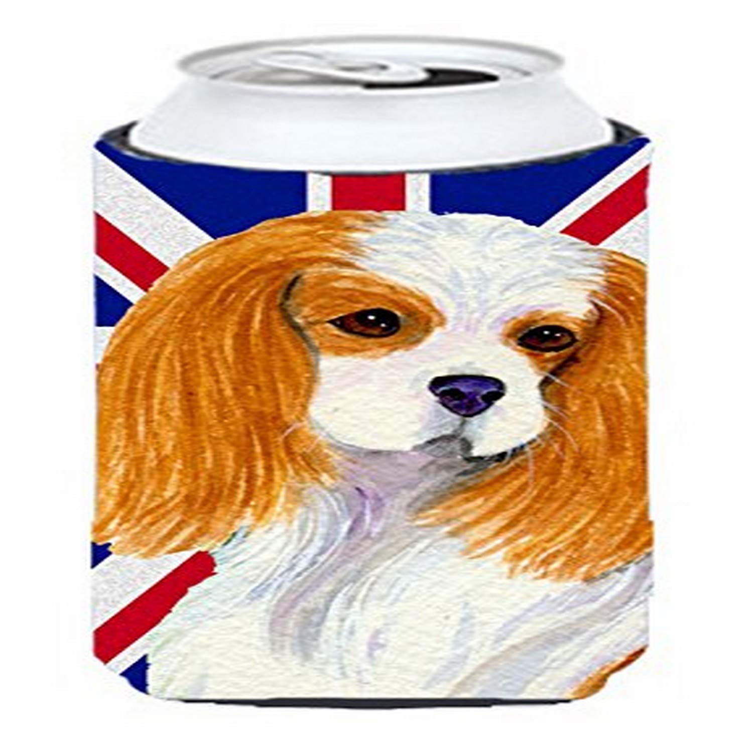 Cavalier Spaniel with English Union Jack British Flag Tall Boy Beverage Insulator Hugger SS4969TBC