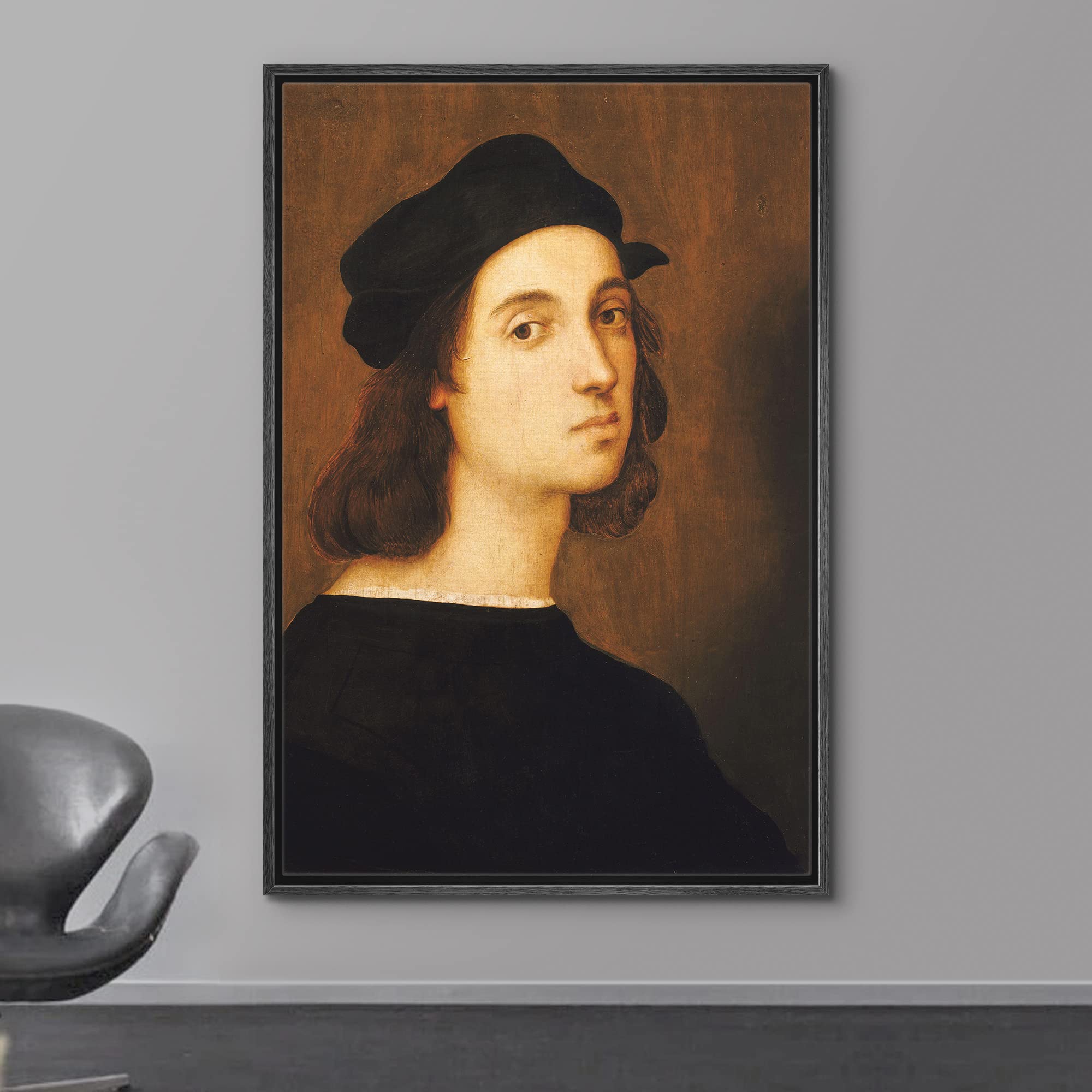 Wall26 Framed Canvas Print Wall Art Portrait Of Raphael People Pop Culture Historical Realism Famous Closeup Colorful Multicolor