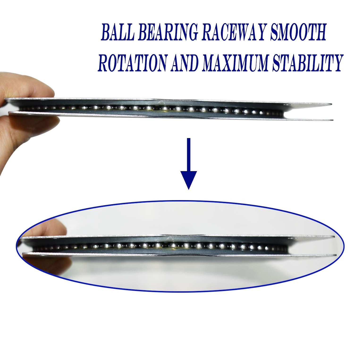 6Inch Lazy Susan Hardware  10 Pack Square Rotating Bearing Plate  500lbs Capacity Lazy Susan Turntable Bearing for for Serving Trays  Kitchen Storage Racks  Craft Table  Zinc Plated Steel Swivel Plate