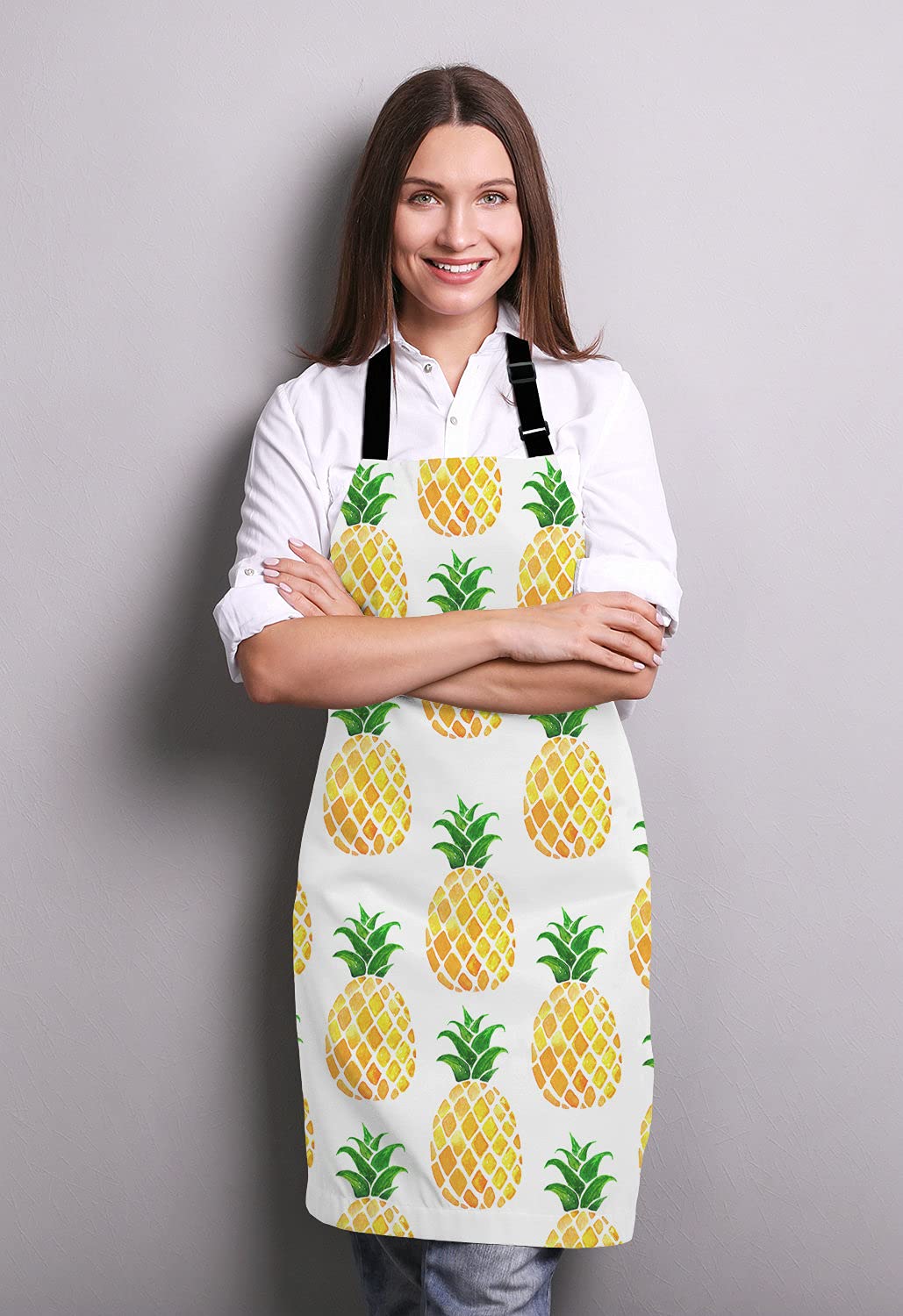 Lefolen Funny Hipster Baking Apron Novelty Cooking Chef Present For Men Womens Baking Present Full Bbq Grilling Kitchen Apron Pi