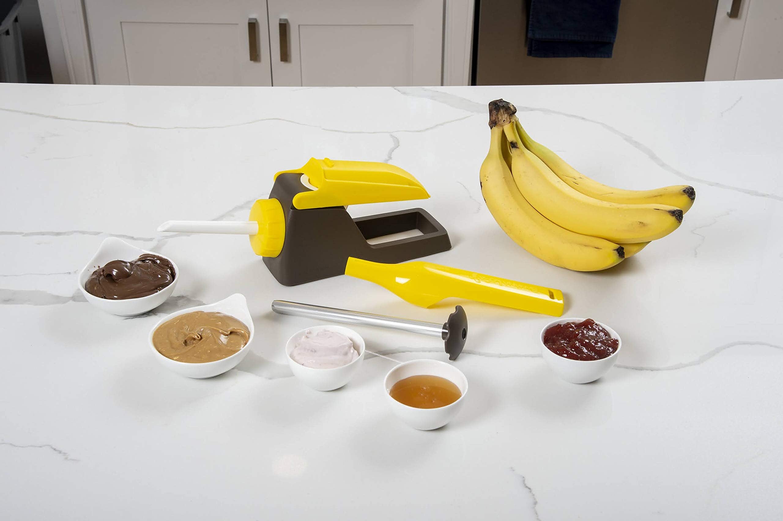 Banana Loca Kitchen Gadget - Core & Fill A Banana While Still In Its Peel