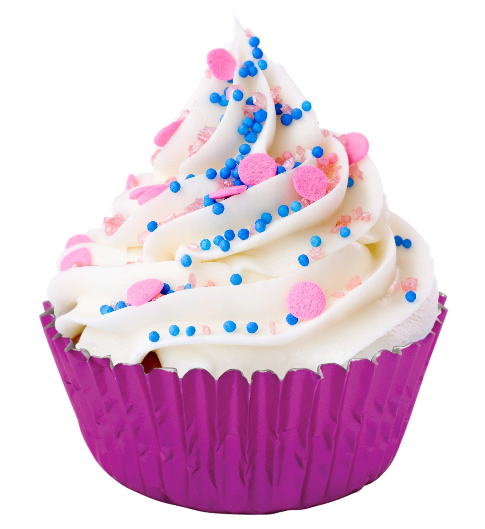 Fox Run Hot Pink Foil Muffin And Cupcake Liners, Set Of 32 Standard Size Wrappers