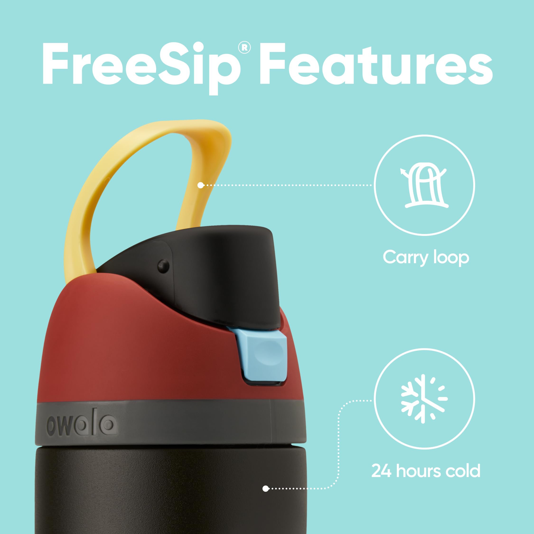 Owala Marvel Potter Freesip Insulated Stainless Steel Water Bottle With Straw For Sports And Travel, Bpa-Free Sports Water Bottl