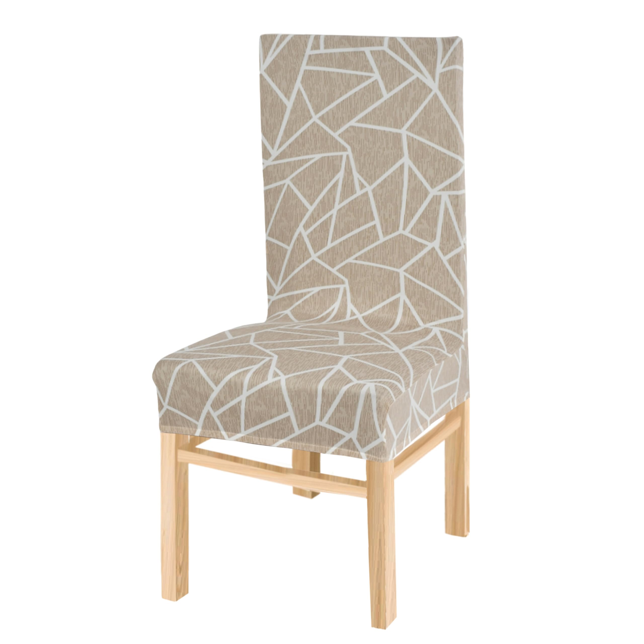 Yellow Weaves Elastic Stretchable Dining Chair Cover, Removable Washable Elastic Floral Printed Dining Chair Covers (1 Piece, Ge