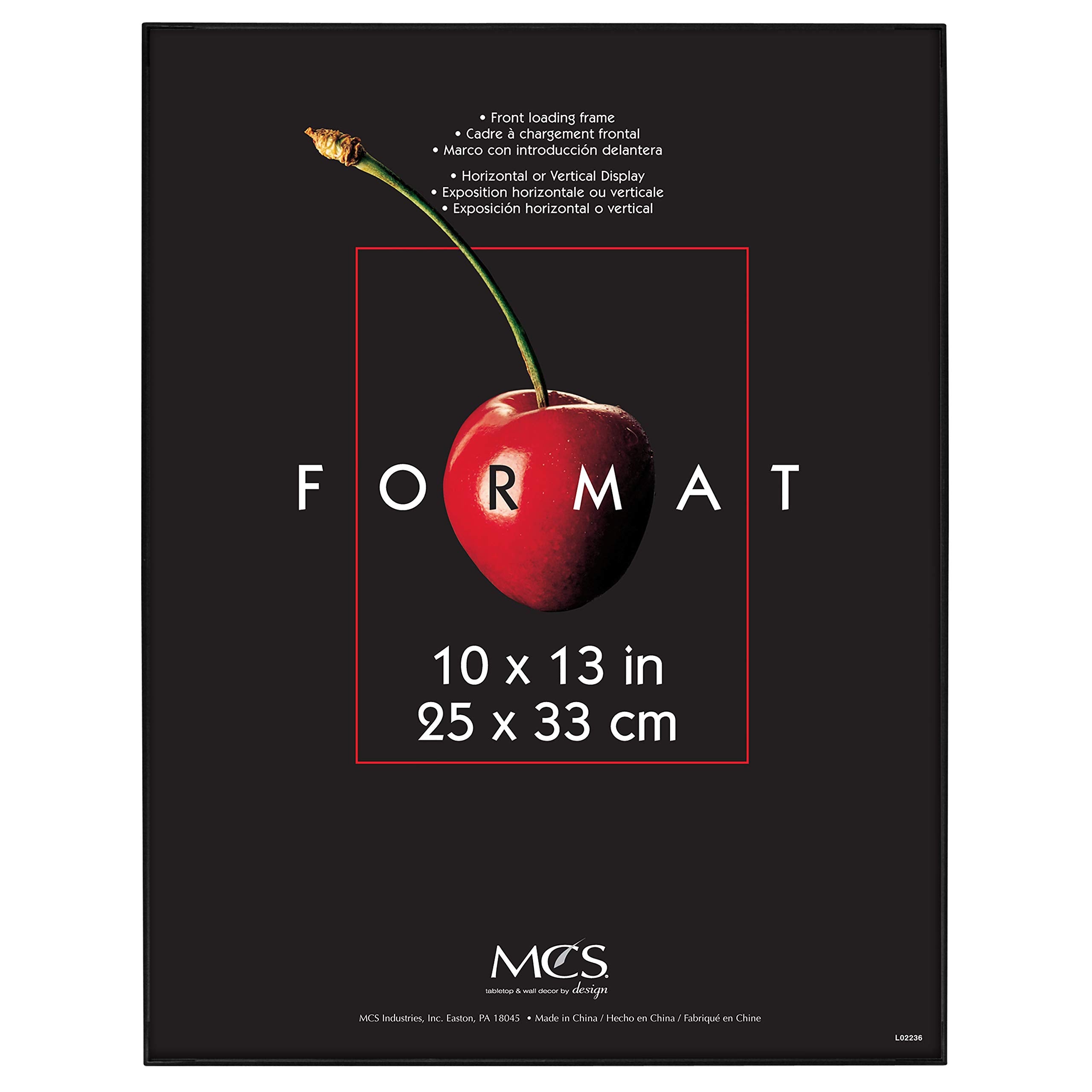 MCS Format Picture Frames, Gallery Wall Frames, Black, 10 x 13, Single