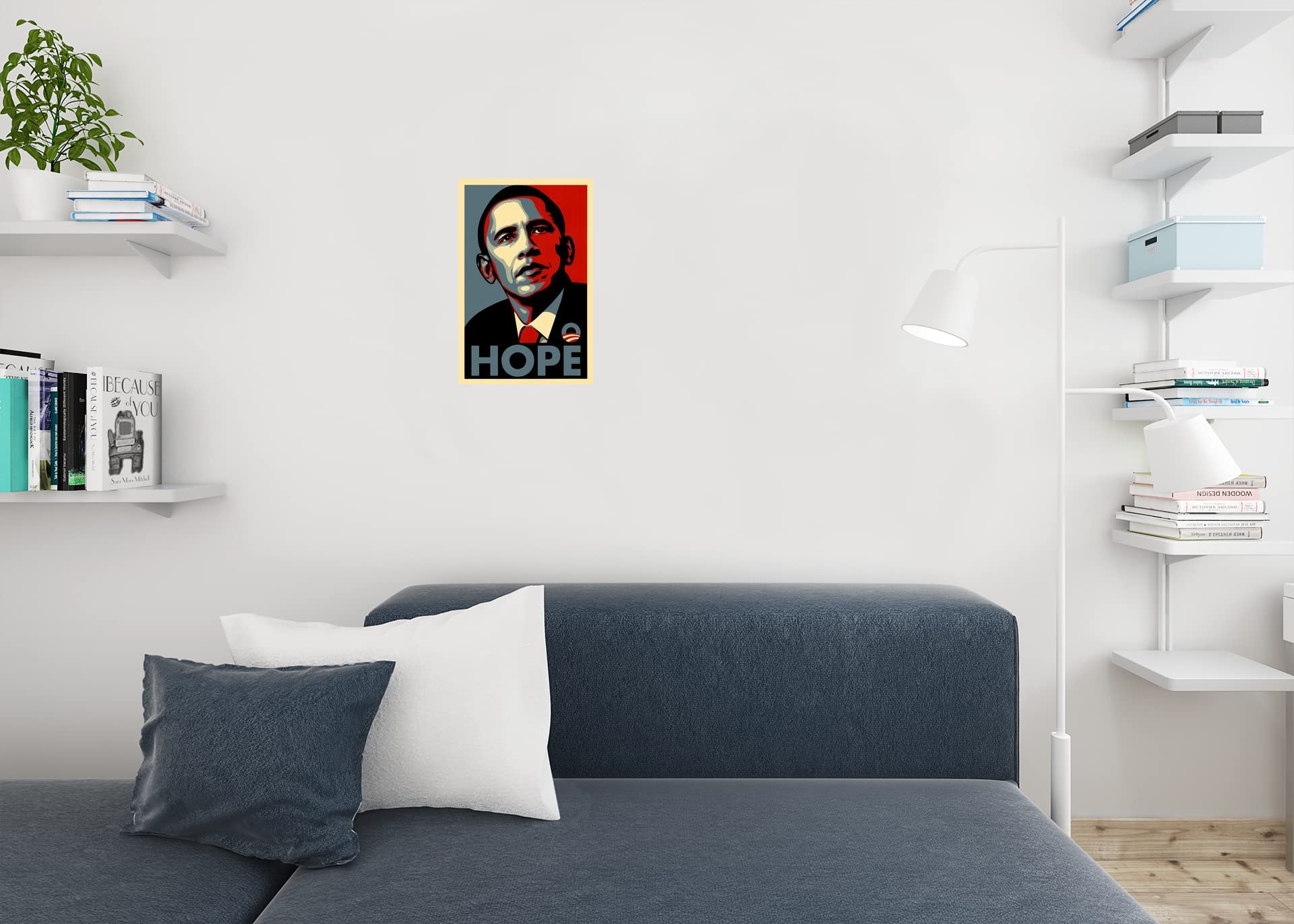 Barack Obama Poster Hope American President Motivational Inspirational Quote Classy Cool Aesthetic Modern Wall Graphic Picture P