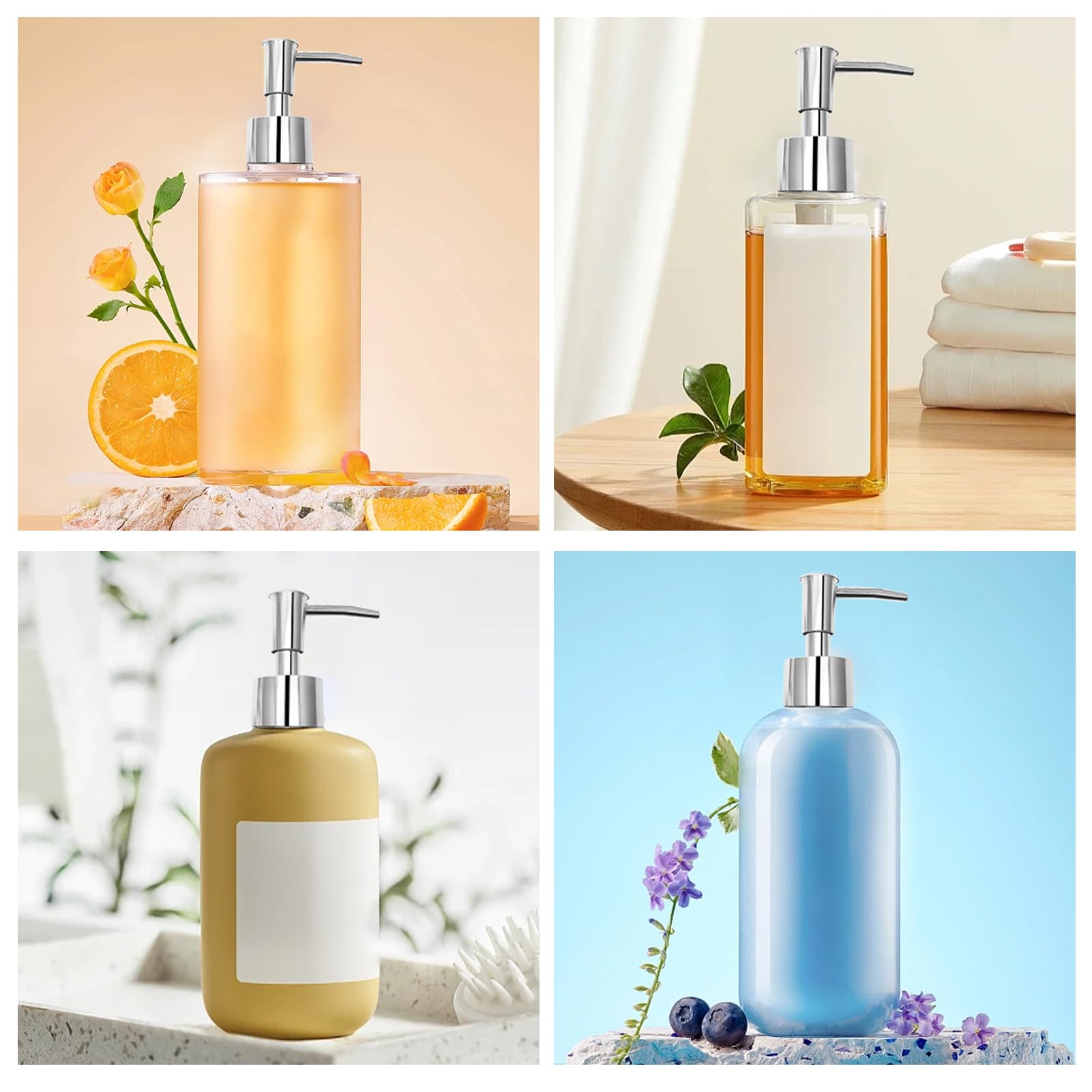 2Pack Pumps Lotion Soap Dispenser Replacement Pump For Your Liquid Soap, Lotion Or Dish Soap Refill Dispenser Bathroom Worktop 2