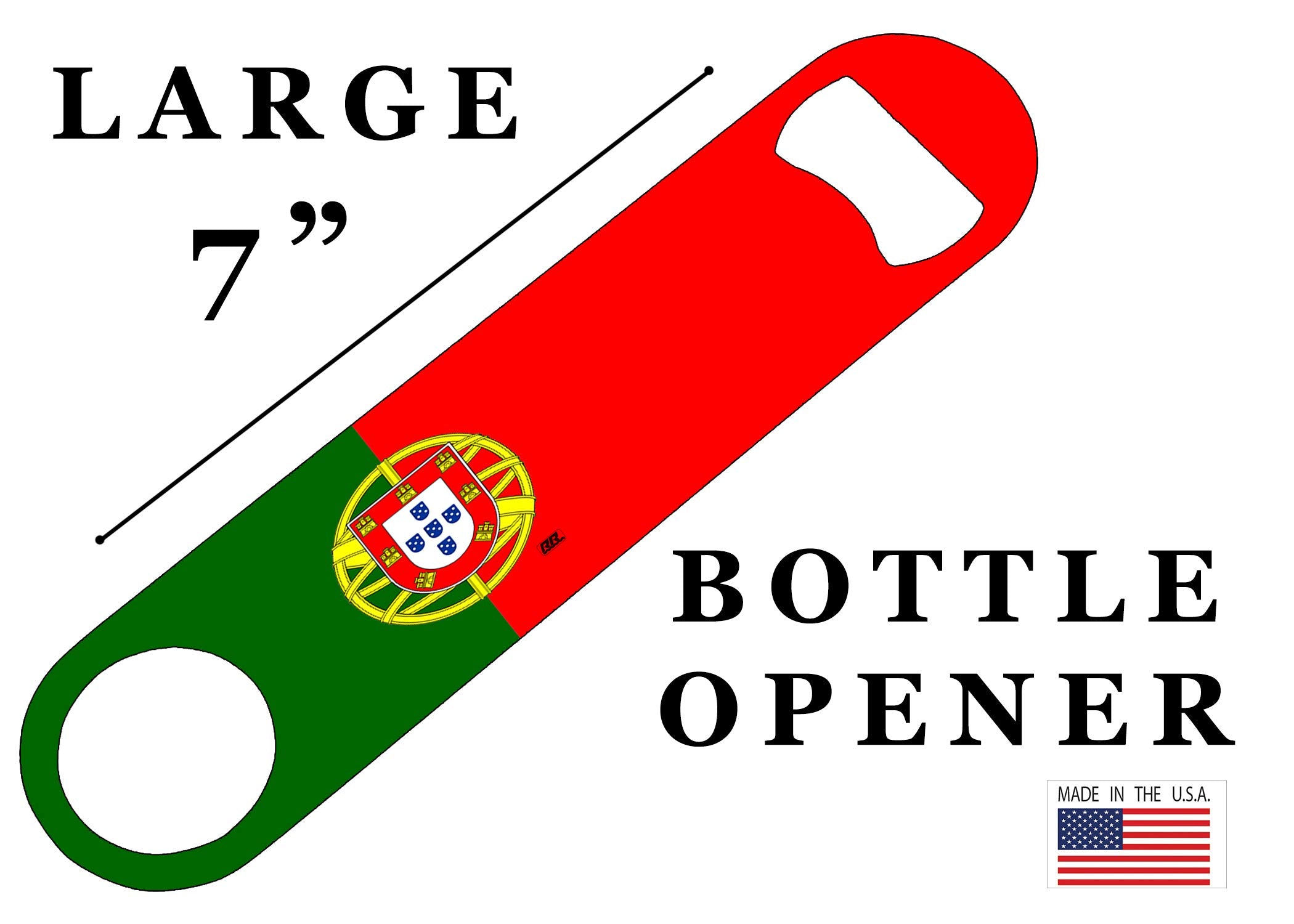 Rogue River Tactical Flag Speed Bottle Opener Heavy Duty Gift Portuguese