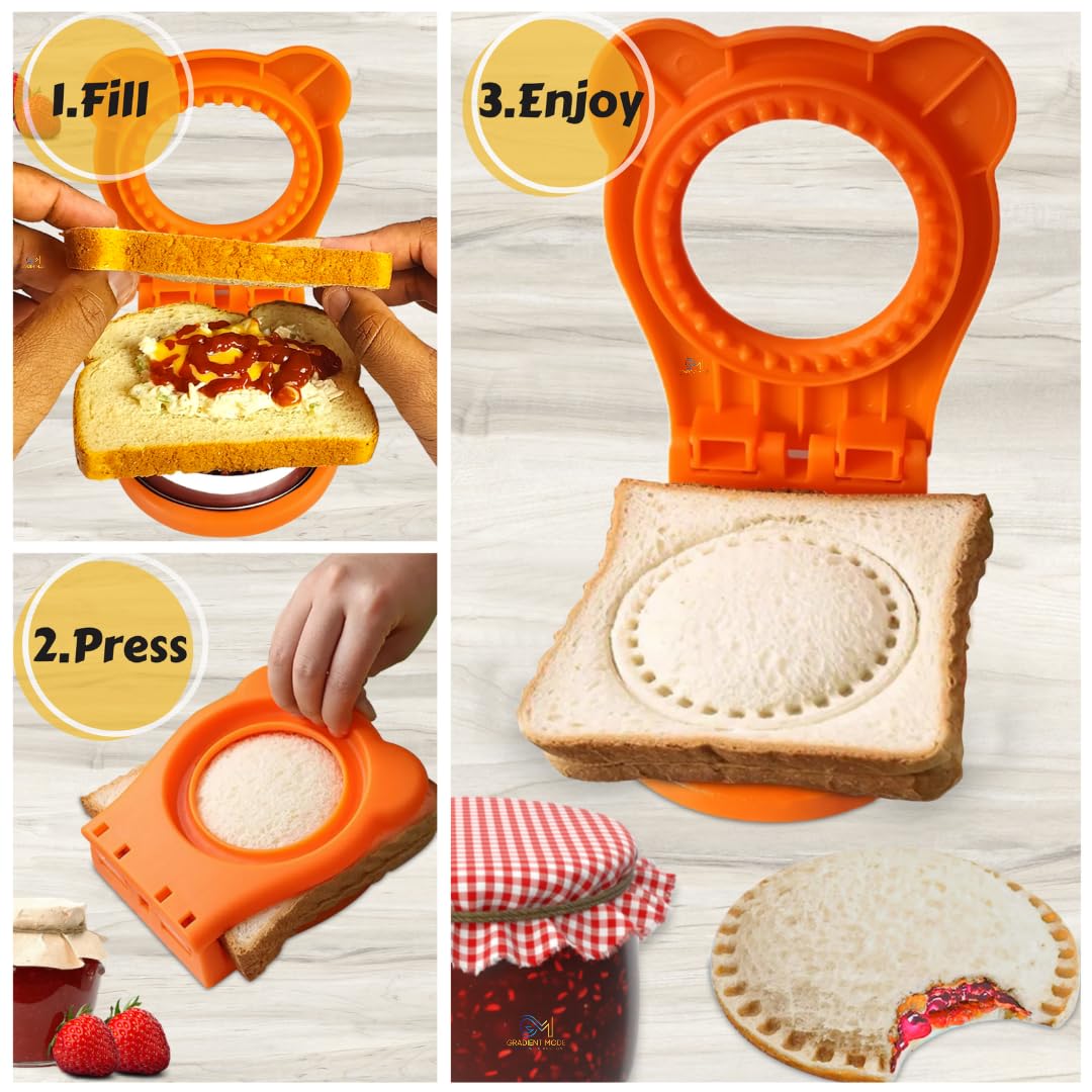 Sandwich Cutter And Sealer, Sandwich Cutter For Kids, Uncrustables Sandwich Maker, Bread Cutters Sandwich Decrustergreat For Boy