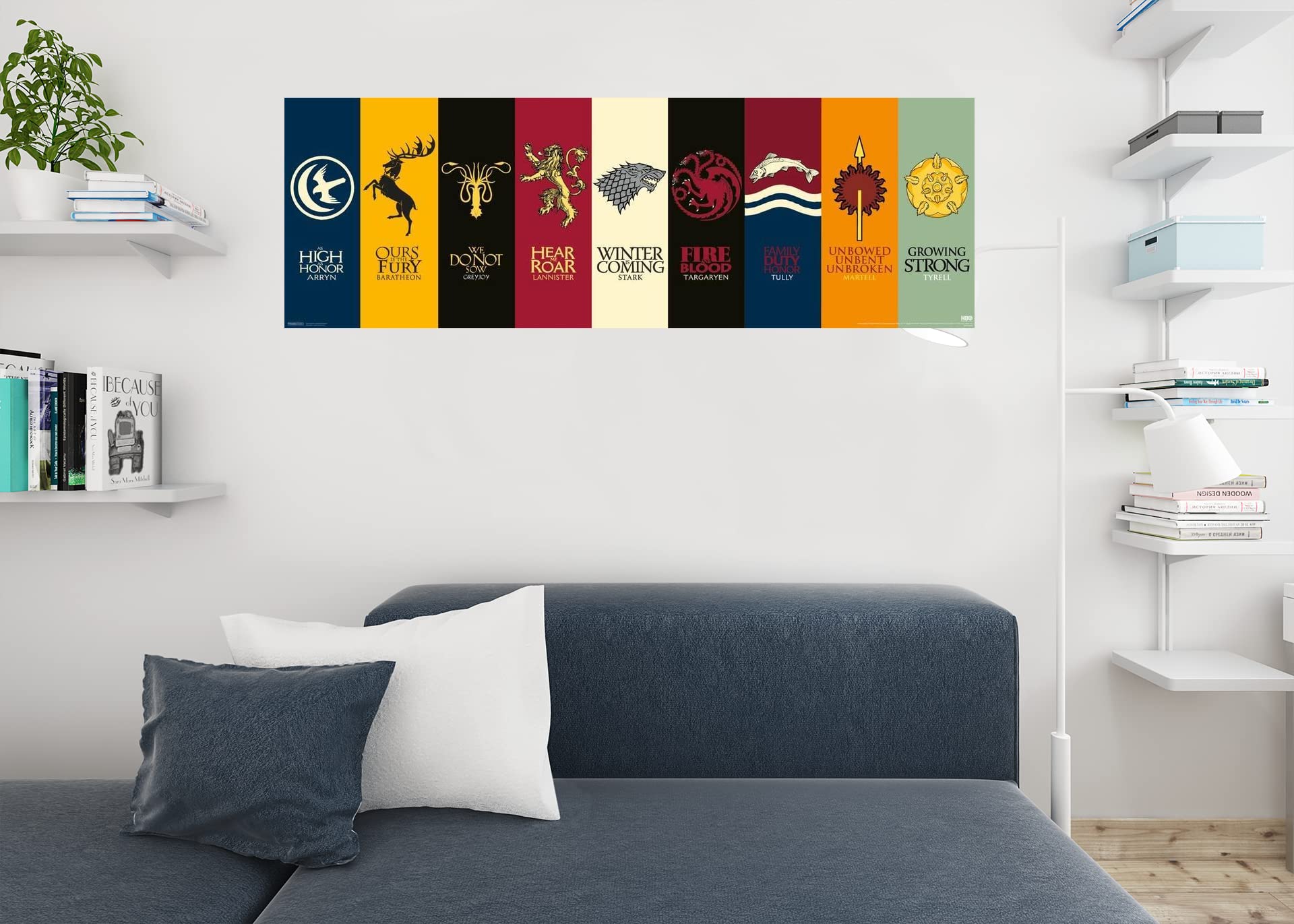 Pyramid America Game Of Thrones House Sigils Tv Cool Wall Decor Art Print Poster 36X12