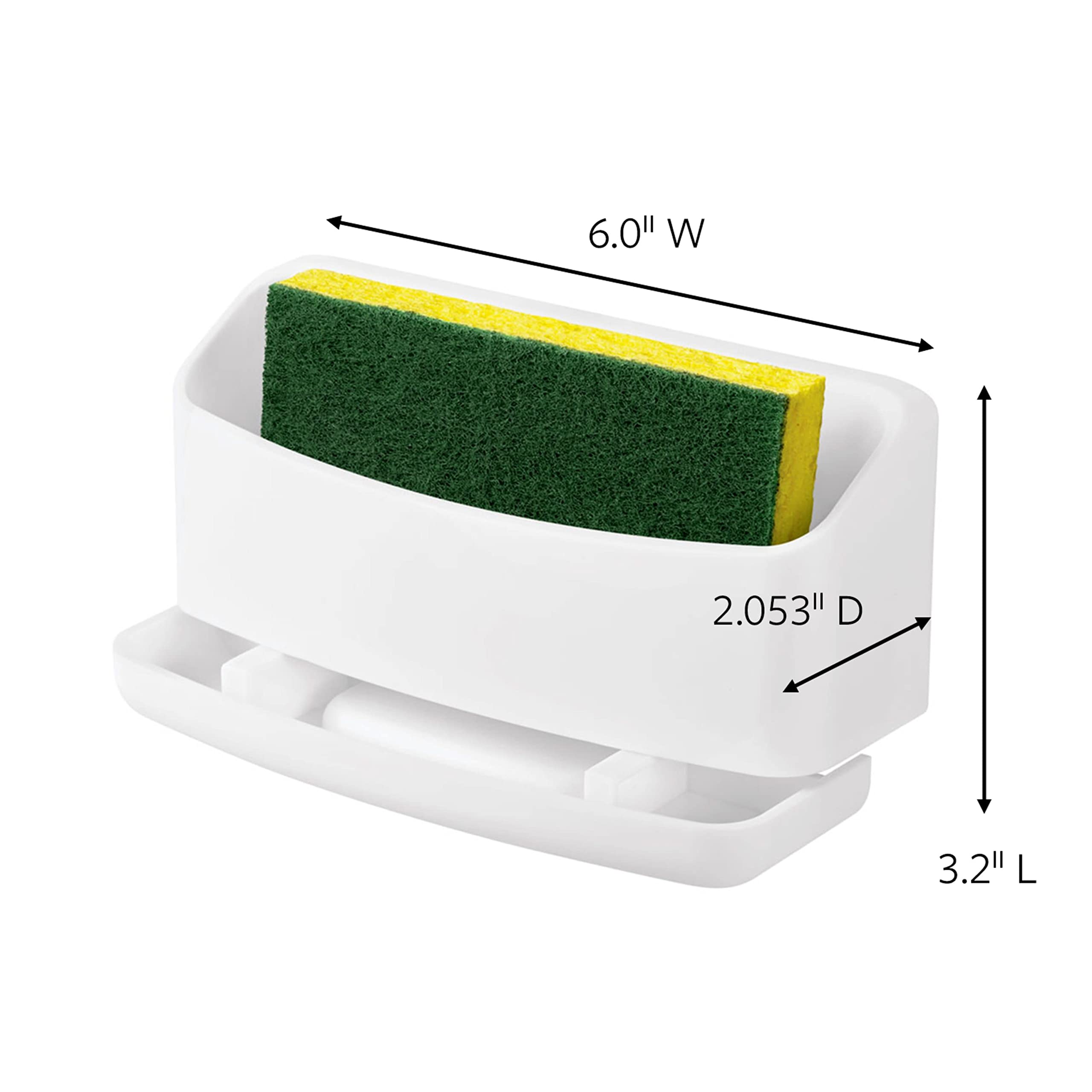 3M Command™ Under Sink Sponge Caddy, Medium Size, White, Model 17609-HWES