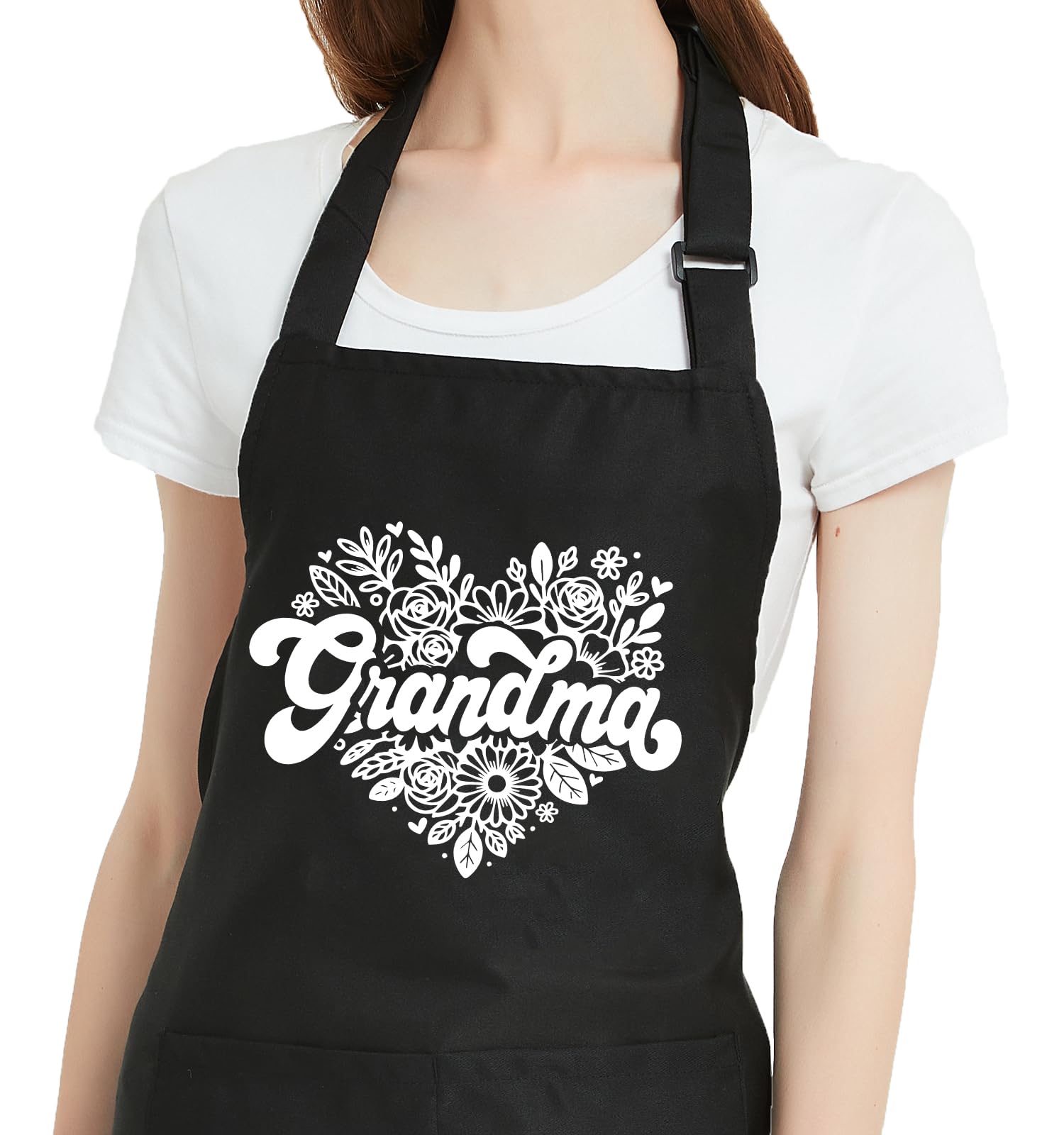 Gvlrbut Funny Cooking Aprons For Women With Pockets, Grandma Aprons For Kitchen Baking, Christmas Birthday Retirement Gifts For