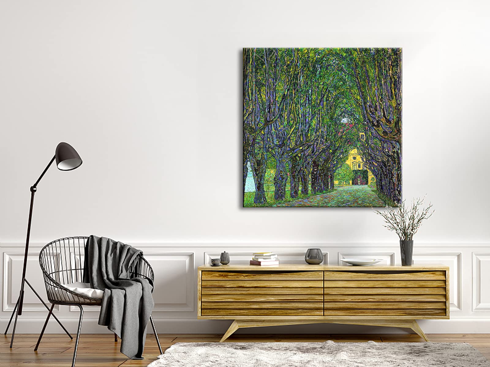 Wieco Art Avenue In Schloss Kammer Park, 1912 By Gustav Klimt Famous Paintings Reproduction Abstract Canvas Prints Artwork For W