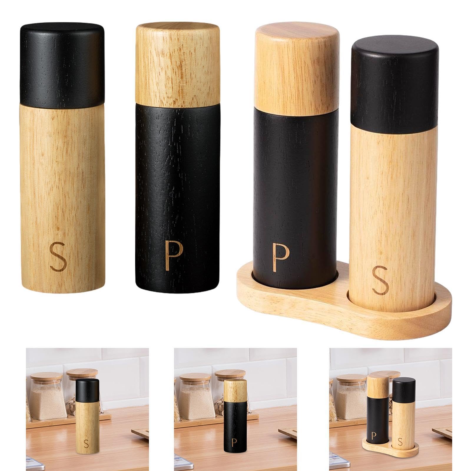 Fashion My Day Pepper Mill Manual Portable Refillable Spice Grinder for Salt Kitchen S