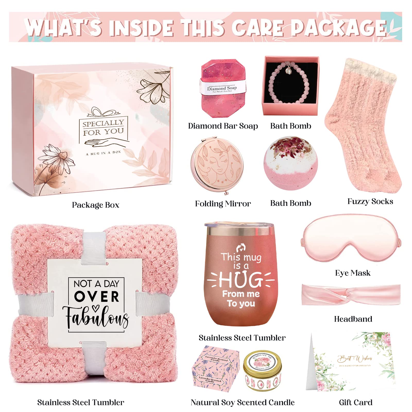 Gifts For Women,Care Package For Women, Get Well Soon Gifts For Women, Birthday Gifts For Women, Gift Basket For Women , Self Ca