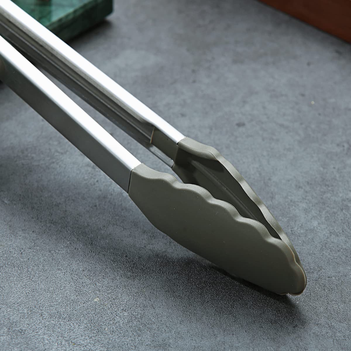 Berglander Cooking Tongs Heavy Duty Food Tongs For Cooking With Silicone Tips, Kitchen Tongs, Grill Tongs, Dishwasher Safe, Easy